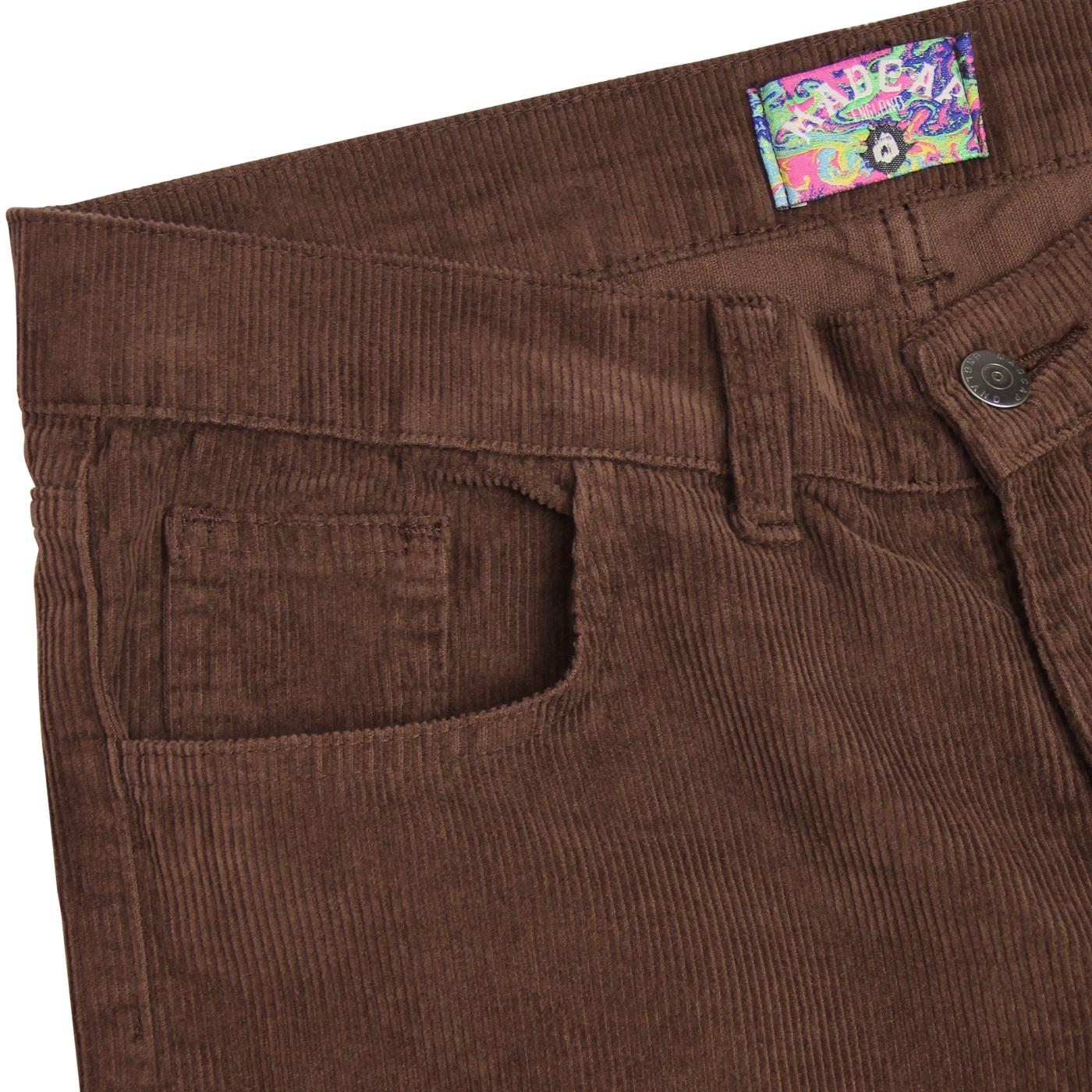 mens brown cord flares