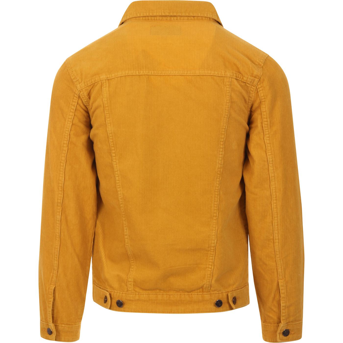 Woburn Mod Cord Trucker Jacket Gold