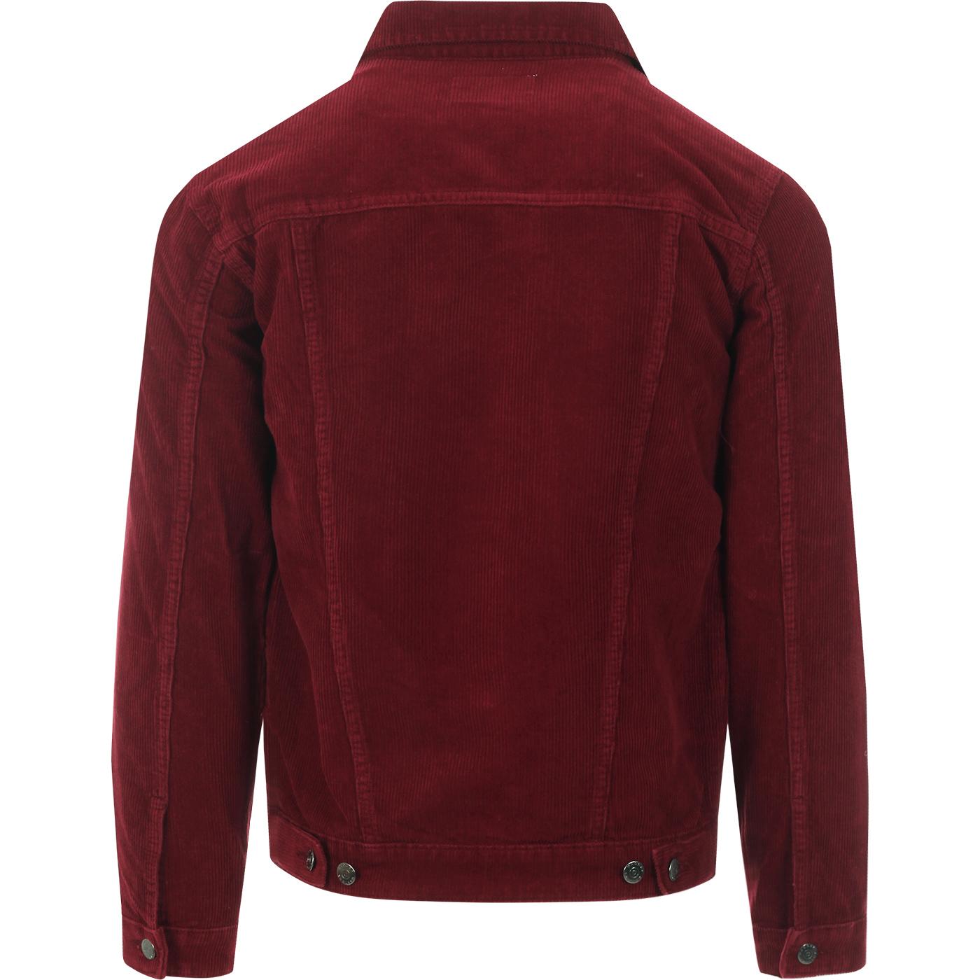 cord jacket burgundy