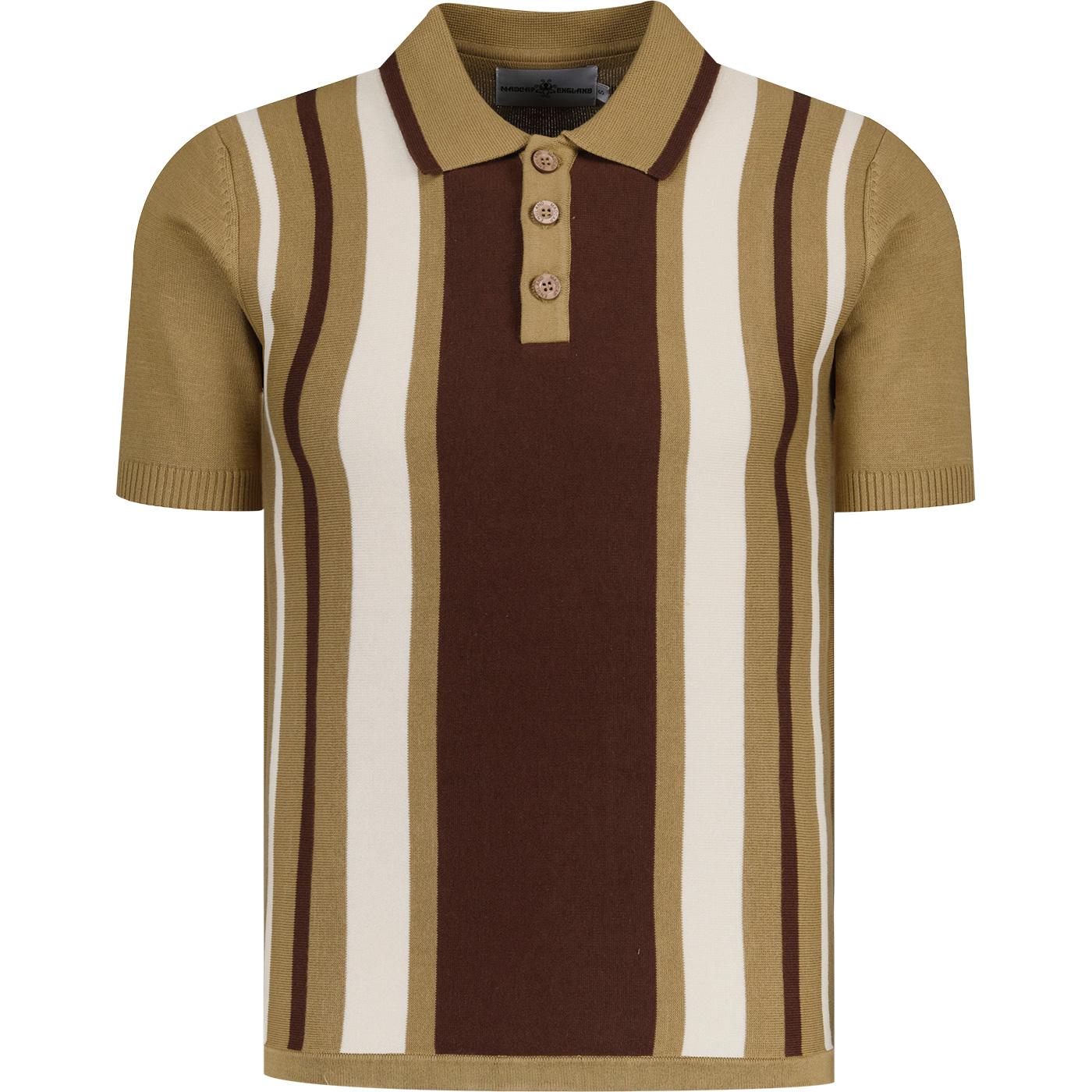 Folklore Madcap England Mod Stripe Knit Polo FL