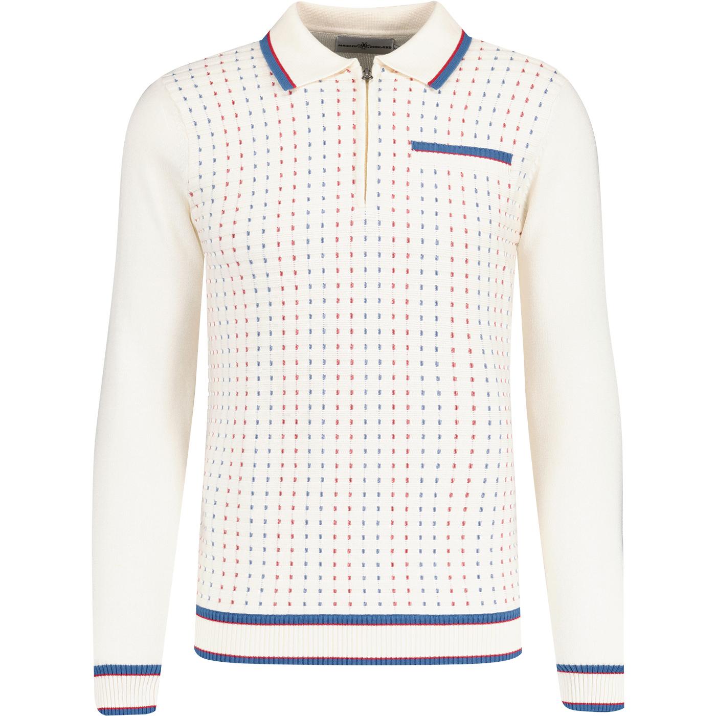 Coltrane MADCAP ENGLAND Mod Jacquard Knit Polo SW