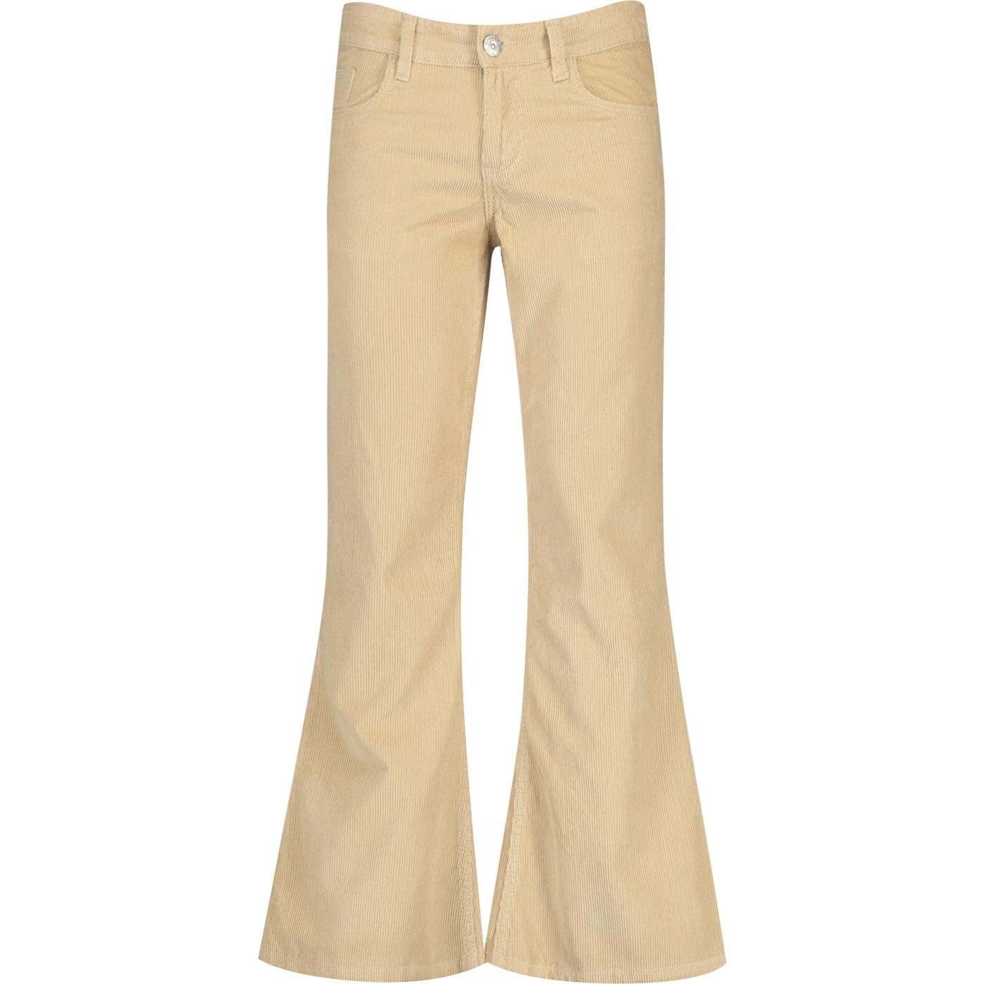 Killer Madcap England Retro 70s Cord Flares Latte