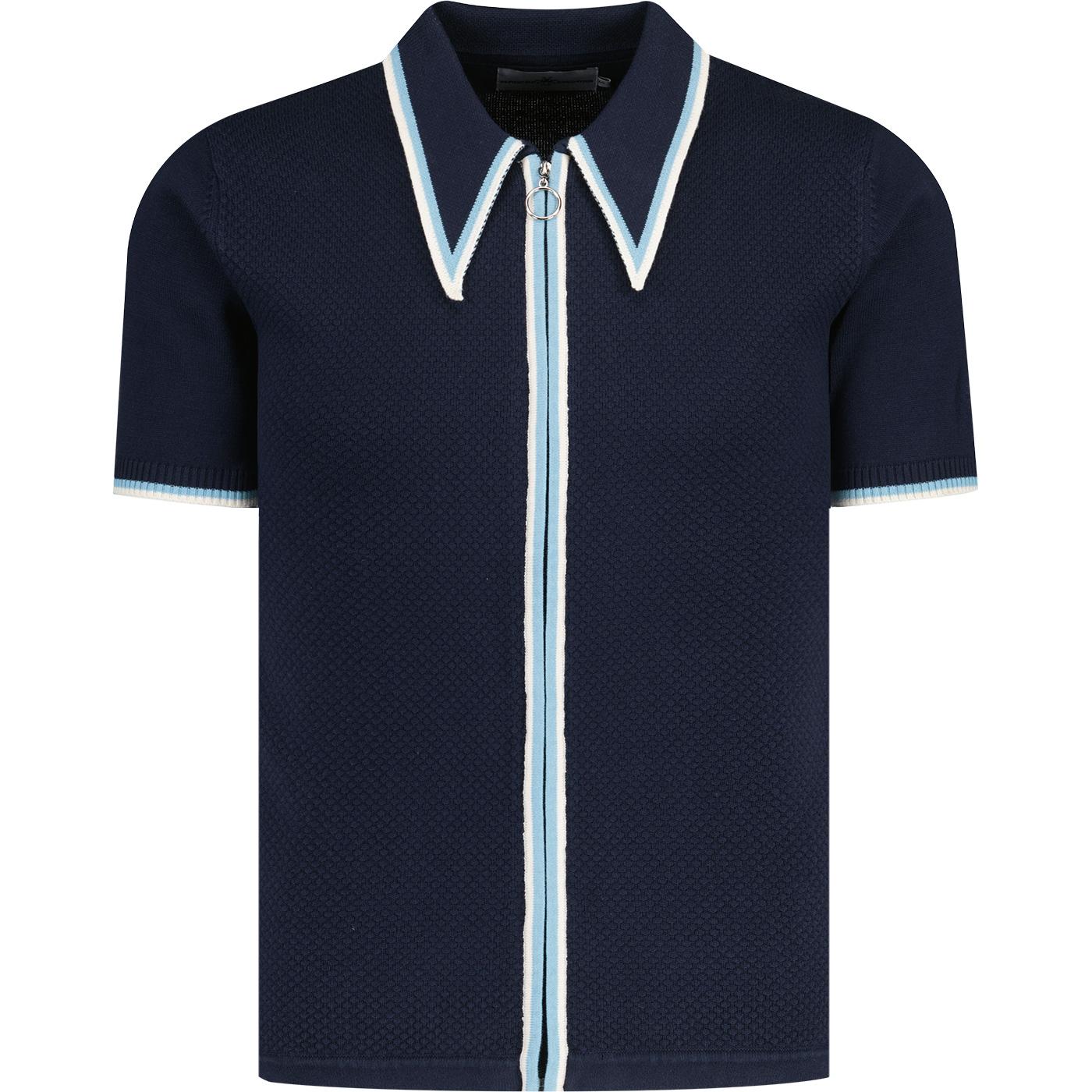 Mack Madcap England Popcorn Knit Mod Polo Shirt NB