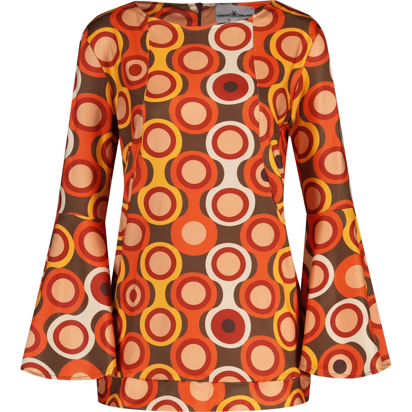 Stargaze Psych-Out Madcap 70s Bell Sleeve Top E/O