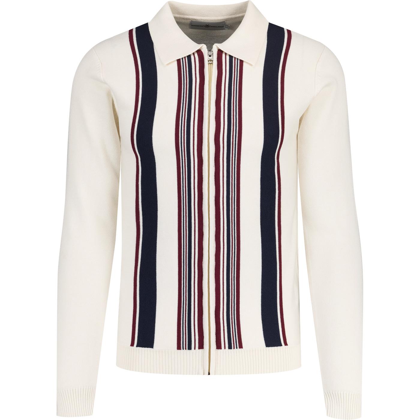 Speakeasy Madcap England Stripe Zip Through Polo S