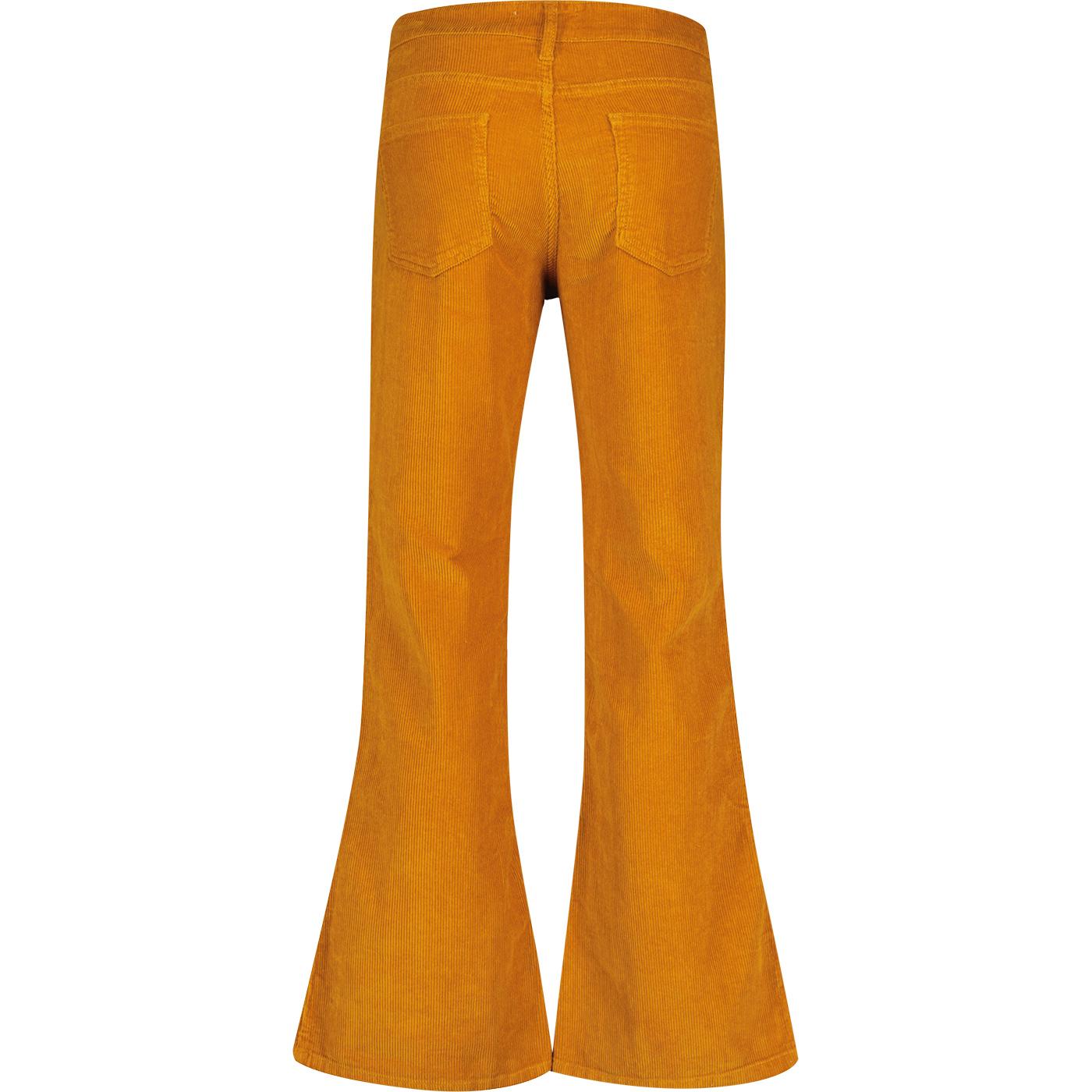 Madcap England Killer Retro 70s Classic Cord Flares in Buckthorne