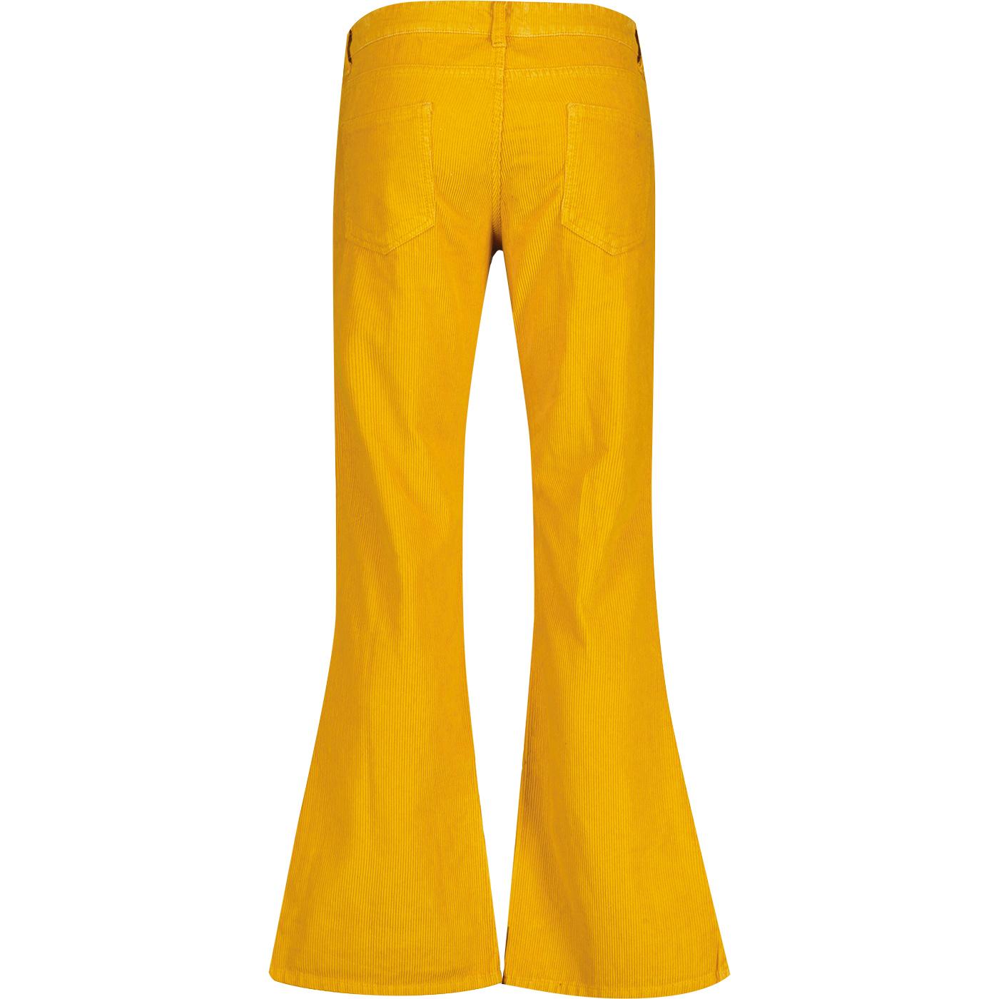 70s Yellow Flared Pants - Small, 26.5