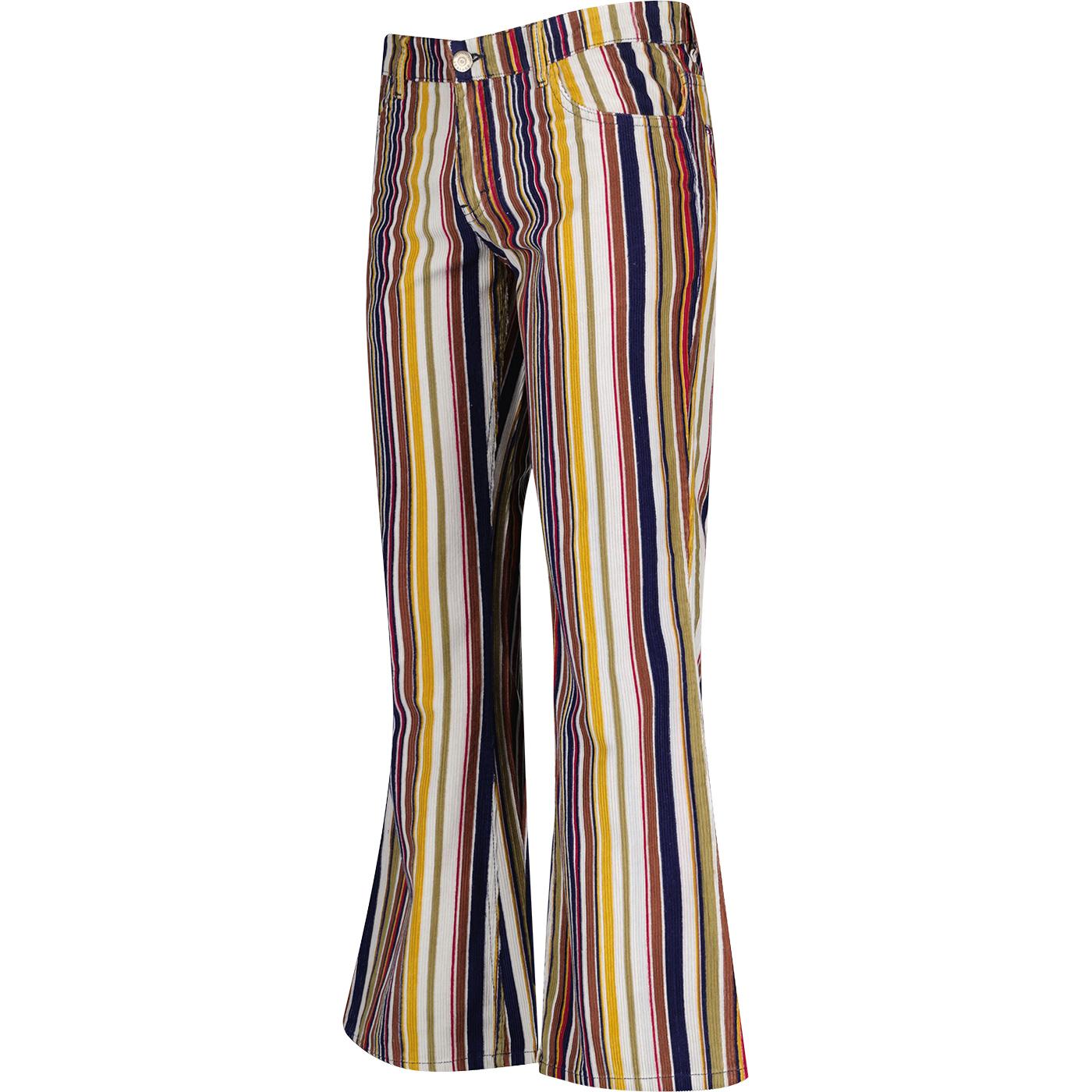 Green Flared Pants Men 70s 1970s Hippie Retro Groovy Disco 60s Trousers  Costume  Abracadabra Fancy Dress