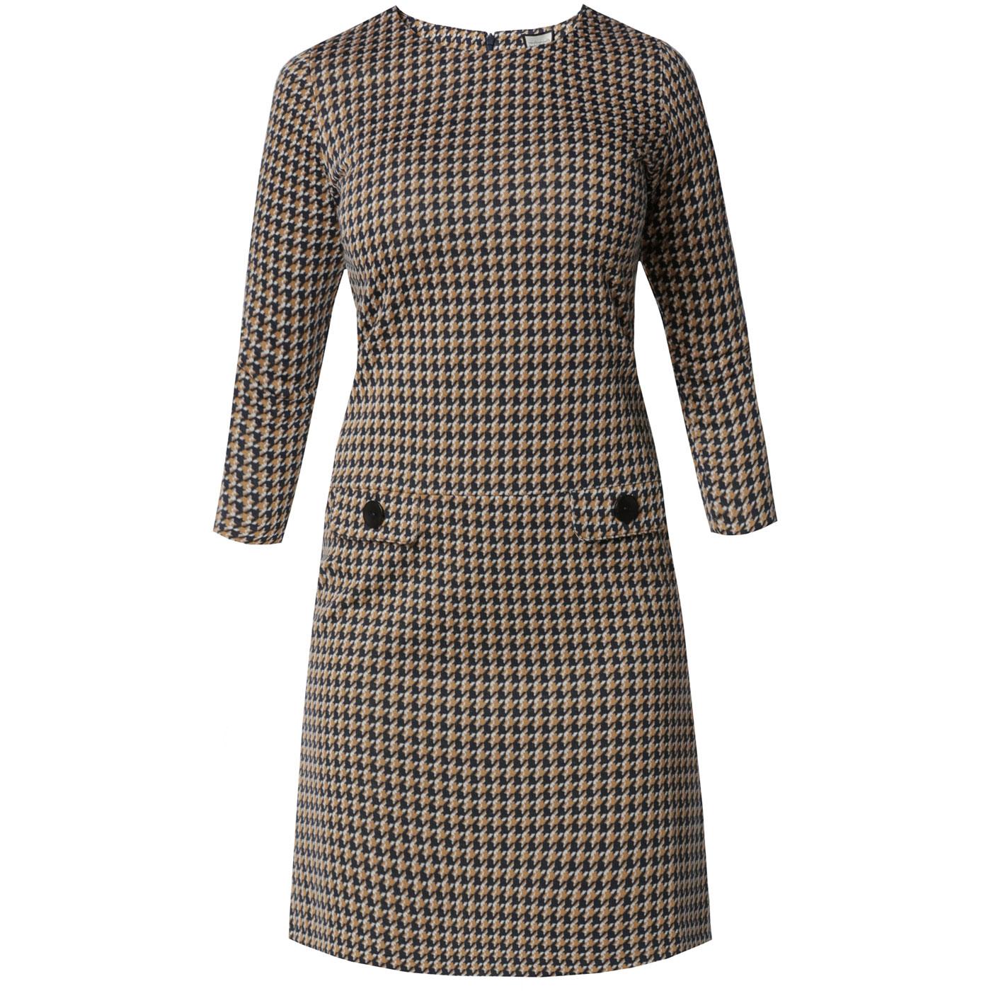 MADEMOISELLE YEYE Nine To Five 60s Mod Dogtooth Dress