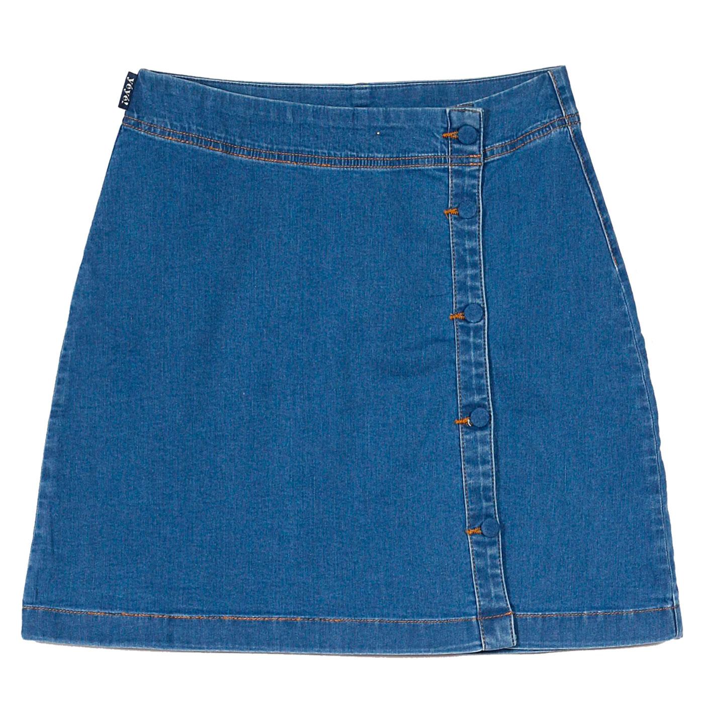Lets Go Out MADEMOISELLE YEYE 70s Denim Mini Skirt