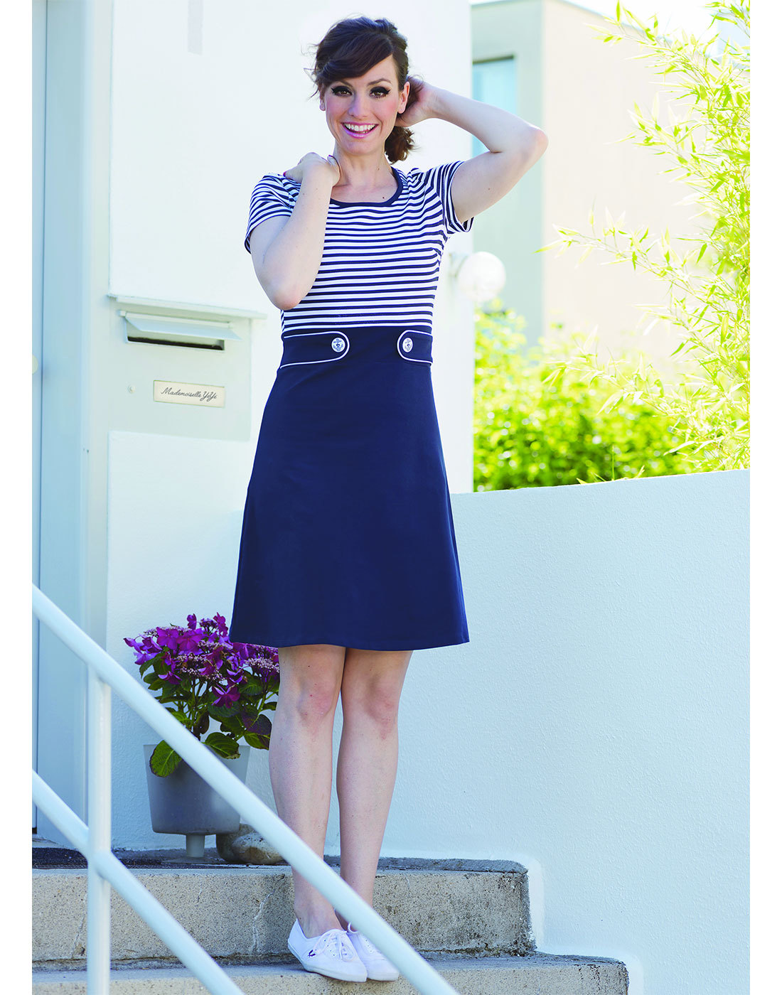 Isla MADEMOISELLE YEYE Retro 60s Stripe Mod Dress 