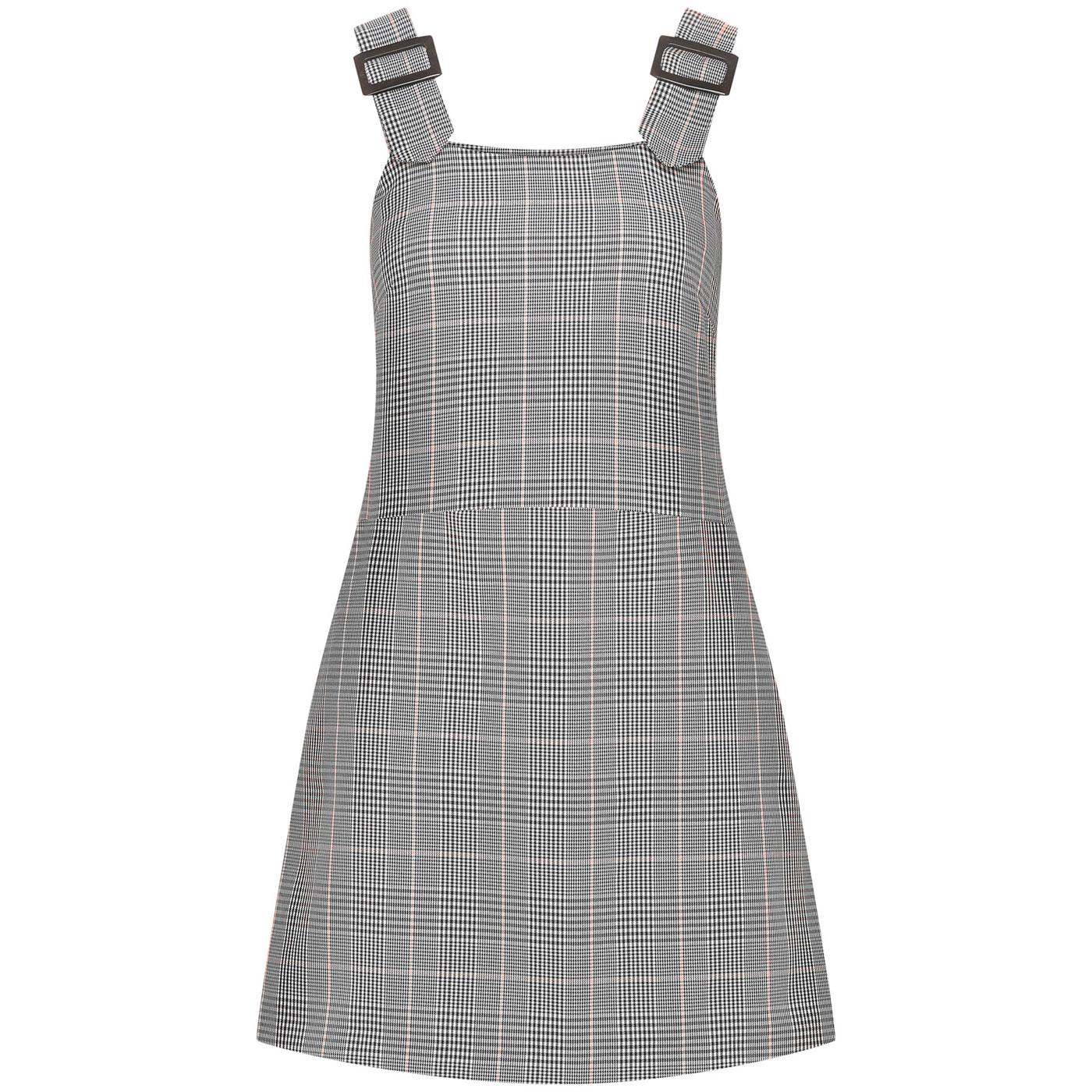 pinafore dress grey check