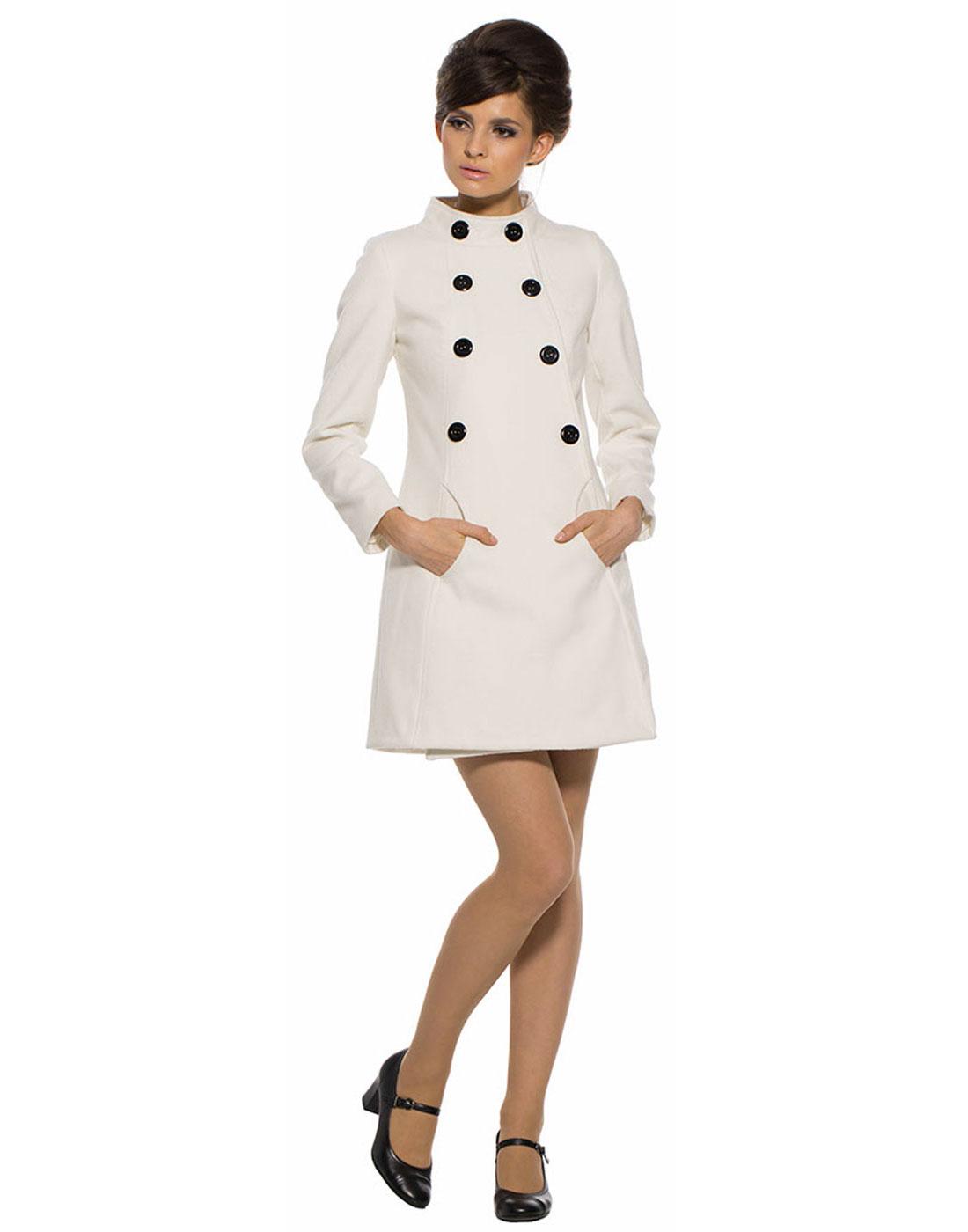 MARMALADE Mod Fitted Coat with Half Circle Pockets