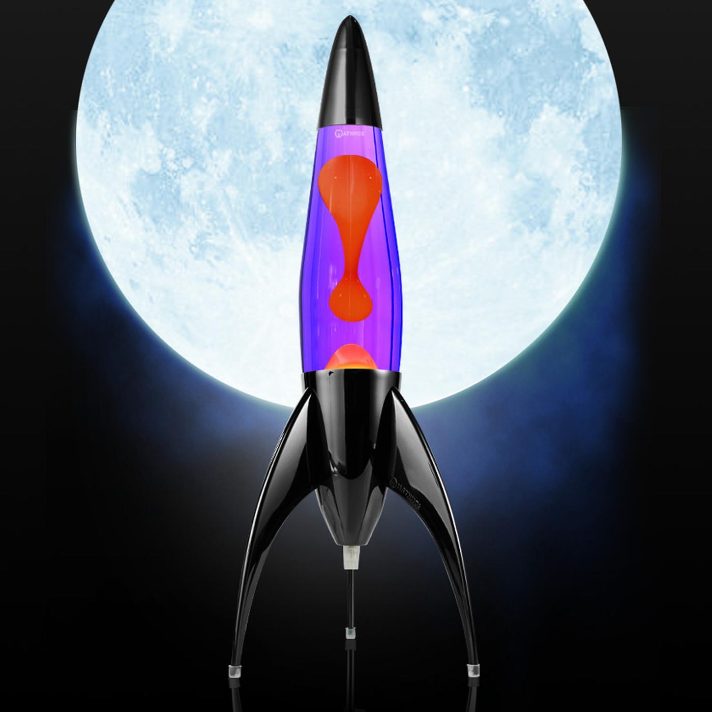 Telstar MATHMOS Retro Black Rocket Lava Lamp V/O