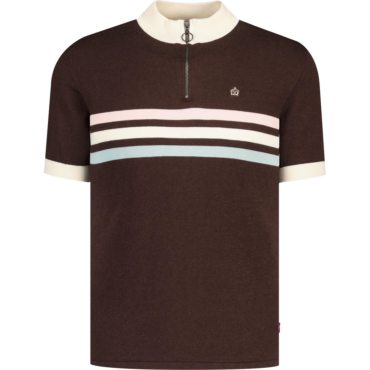 Brooke MERC 60s Mod Stripe Knitted Cycling Top DB