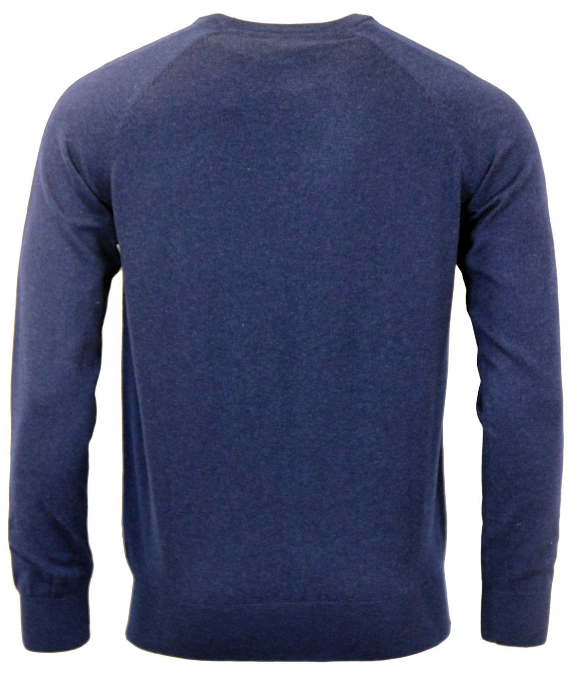 MERC Berty Retro Cashmere Crew Neck Jumper in Navy