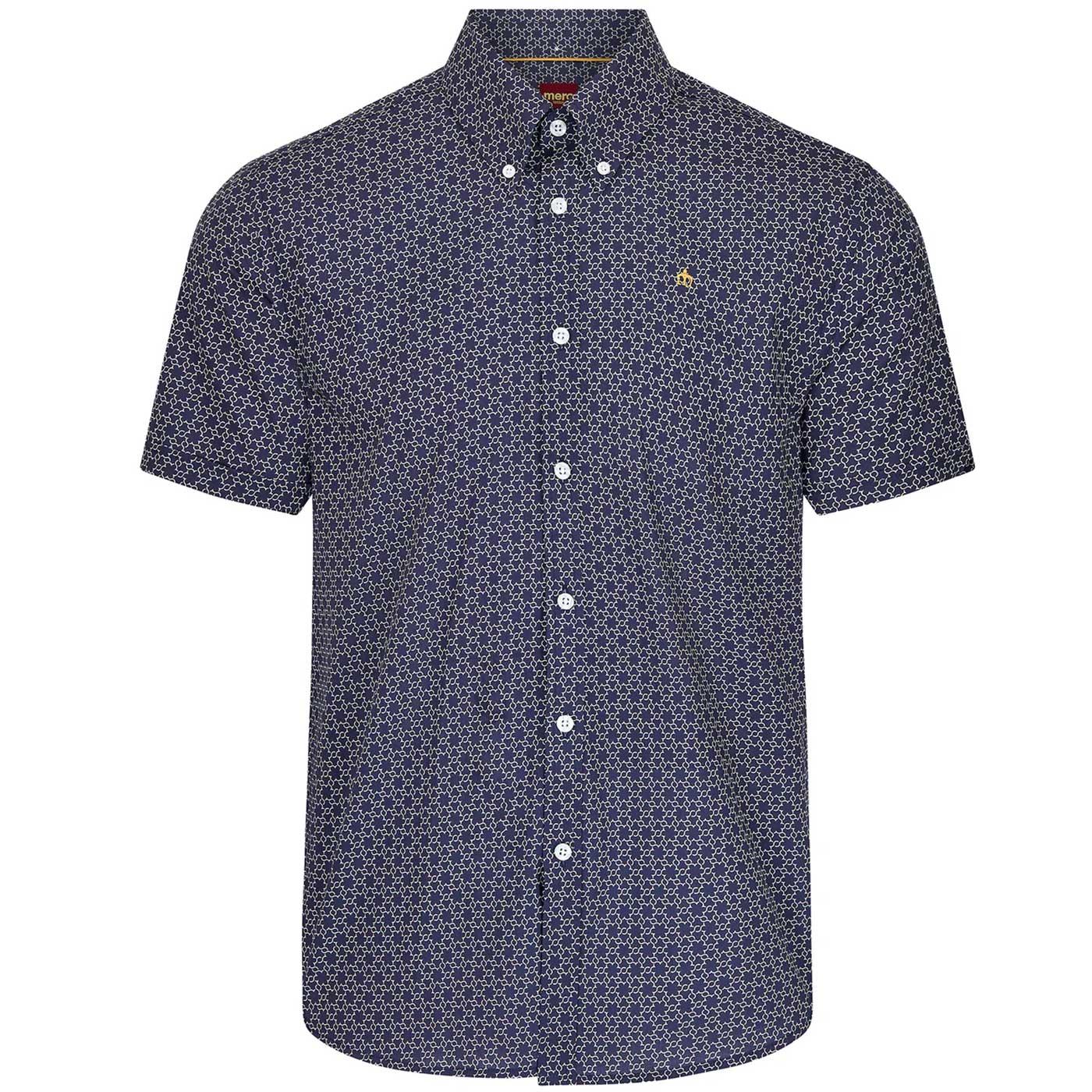 Elmer Merc Geometric Print Button Down S/S Shirt 