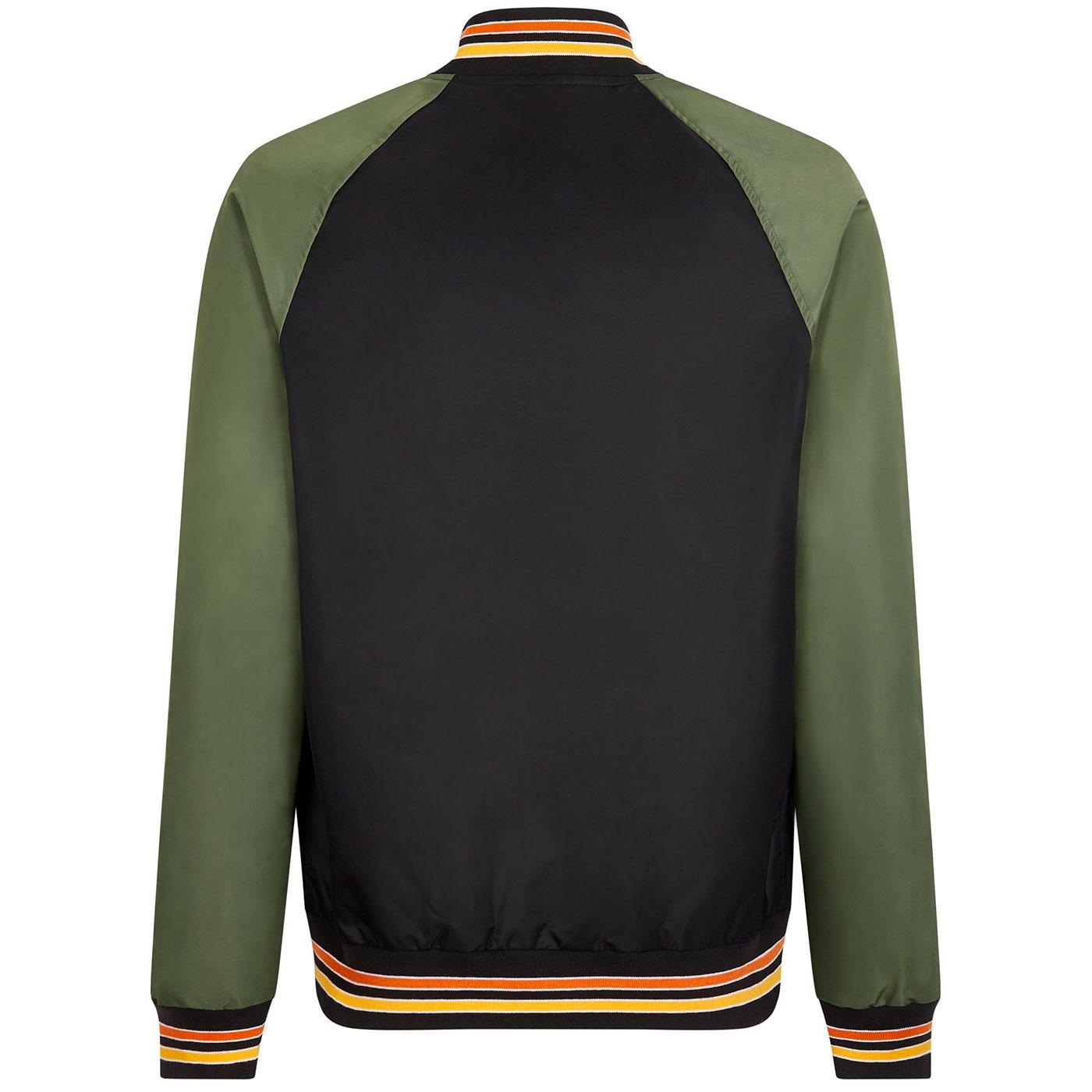 MERC Gibson Men's Retro Mod Varsity Monkey Jacket in Black
