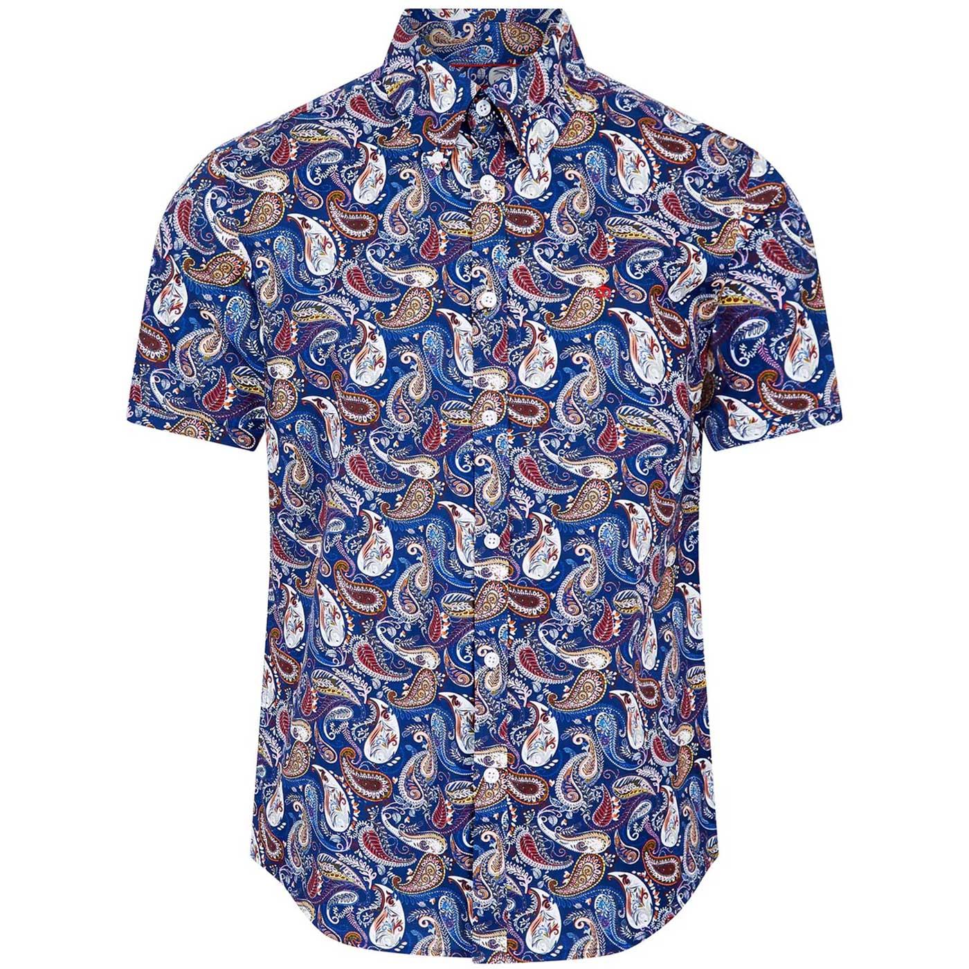 Leighton Merc Retro Paisley Button Down S/S Shirt