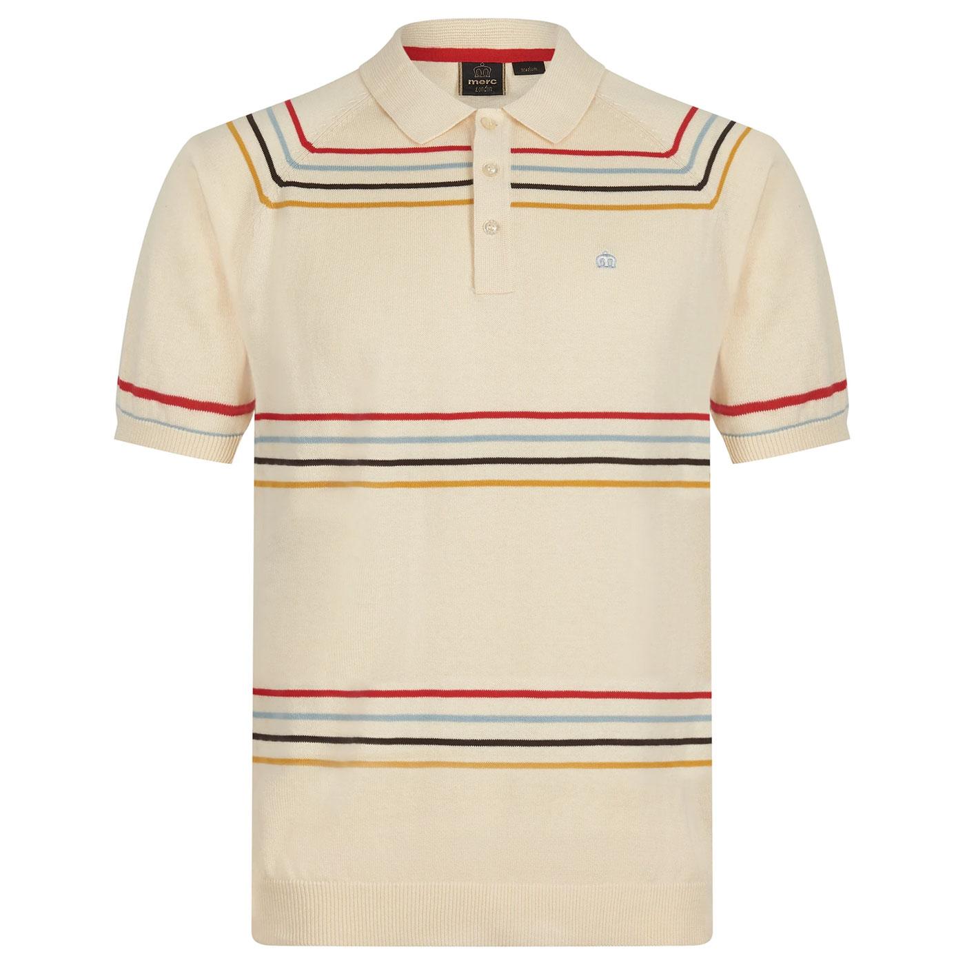 Madison MERC 1960's Bold Stripe Knitted Polo I