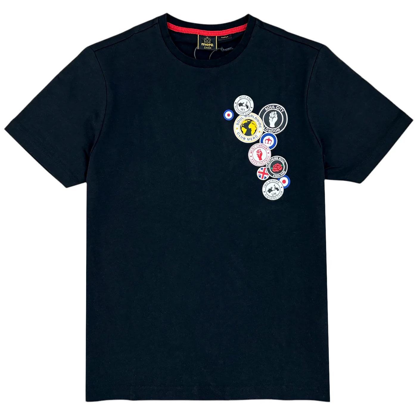 Naunton Merc Retro Mod/Northern Soul Badges Tee 