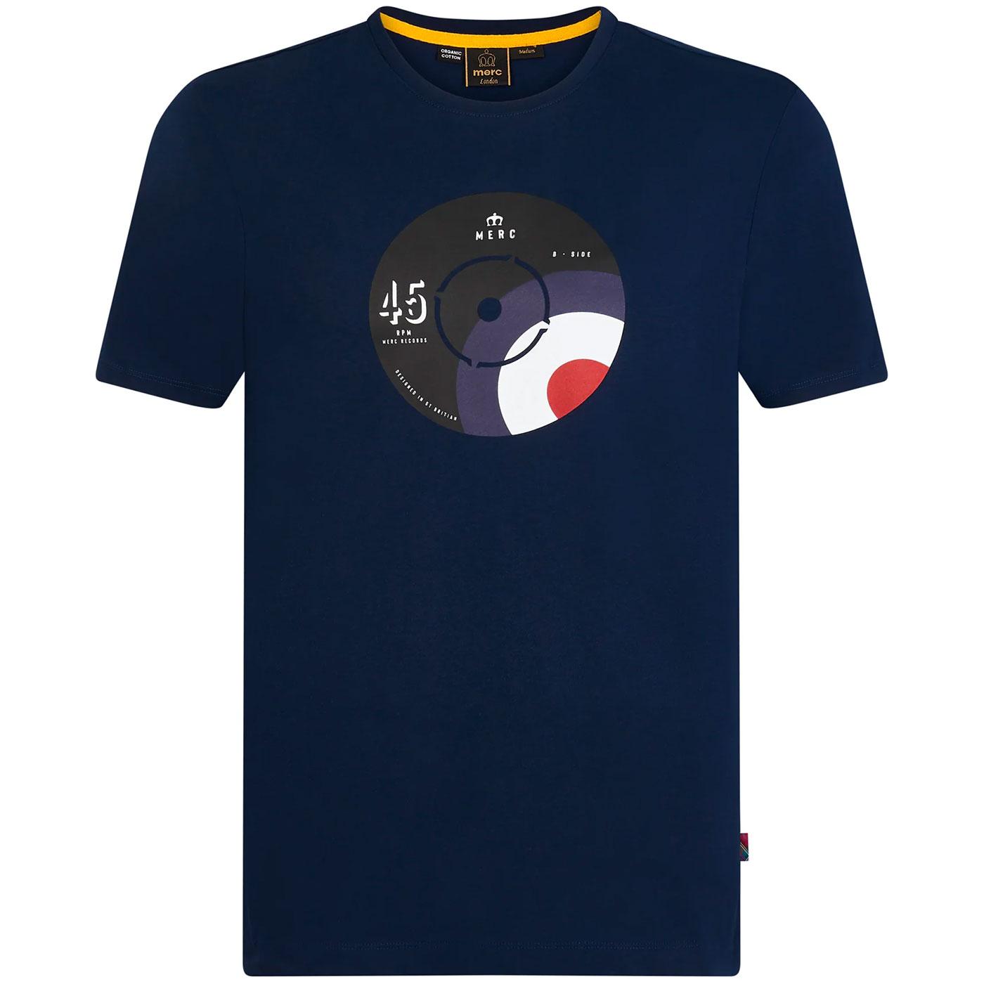 Paston MERC Retro Mod Target Record Print T-Shirt 