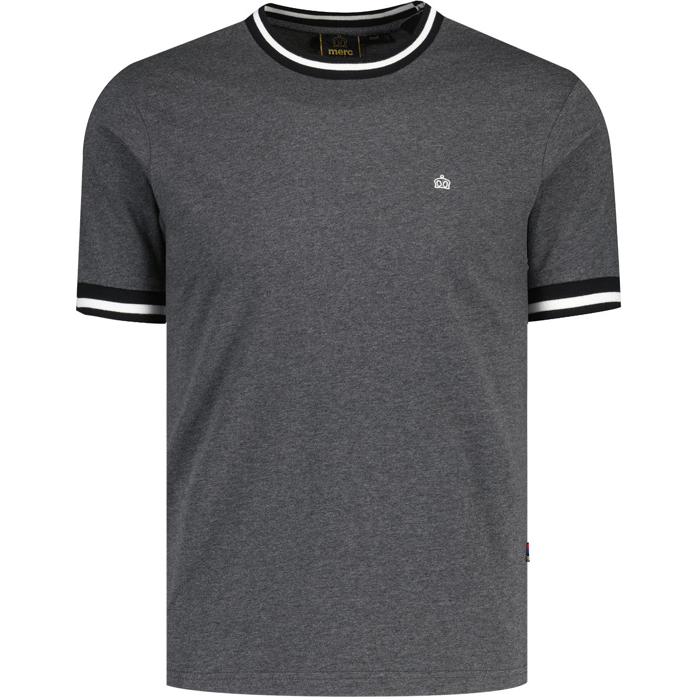 Redbridge Merc Retro Mod Tipped T-shirt (Charcoal)