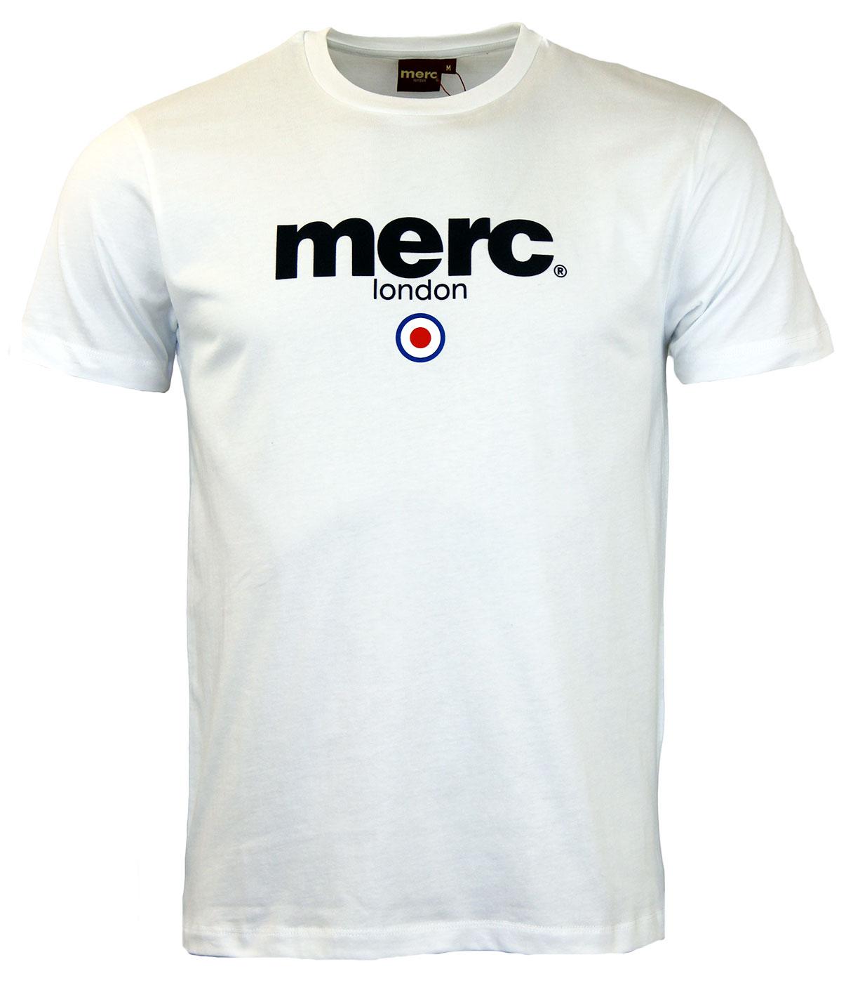 MERC Brighton Retro Indie Mod Target Signature T-Shirt White