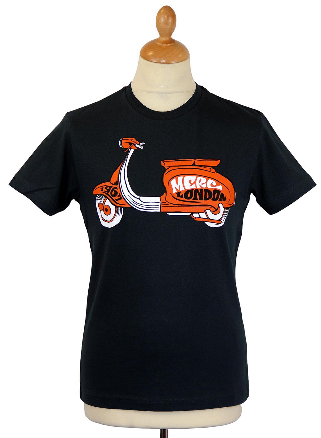Glasgow MERC Retro Indie Mod Scooter Print T-Shirt