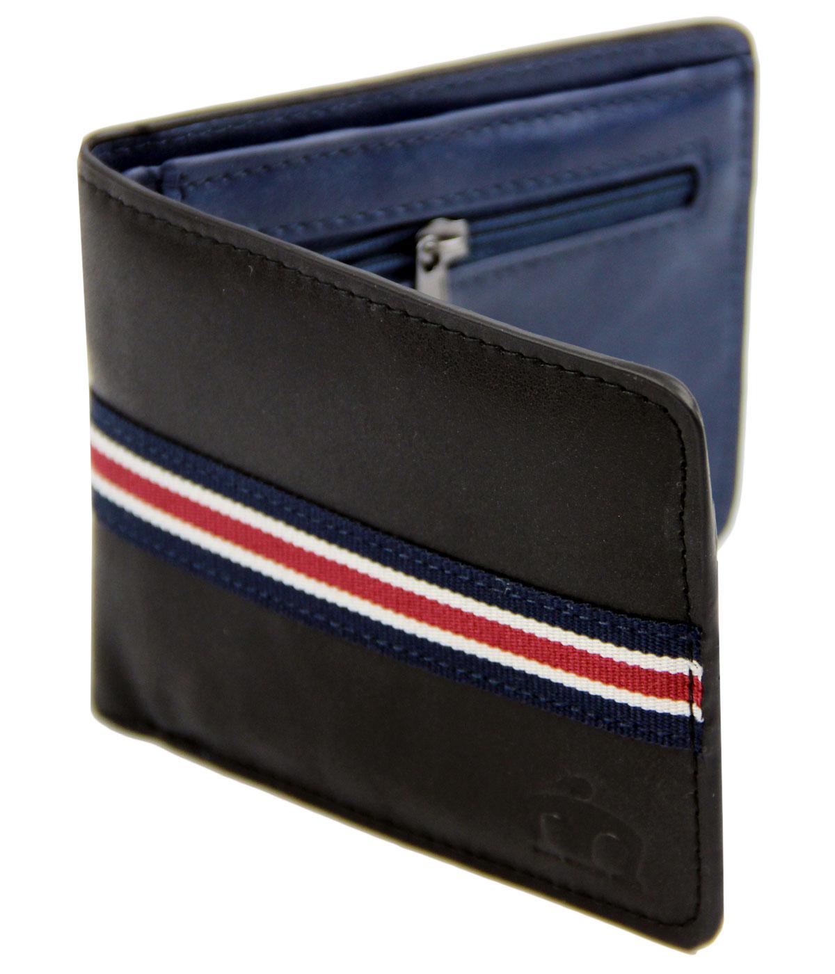 Rockaway MERC Retro Mod Canvas Stripe PU Wallet