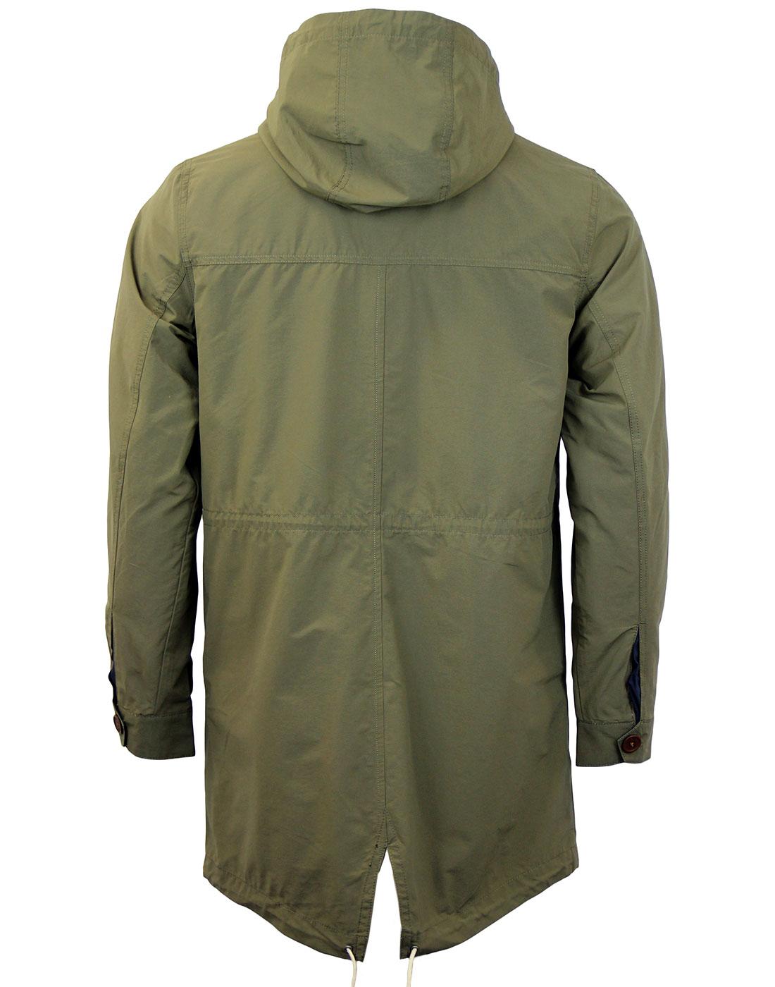 MERC Boynton Retro Mod Lightweight Fishtail Parka in Khaki