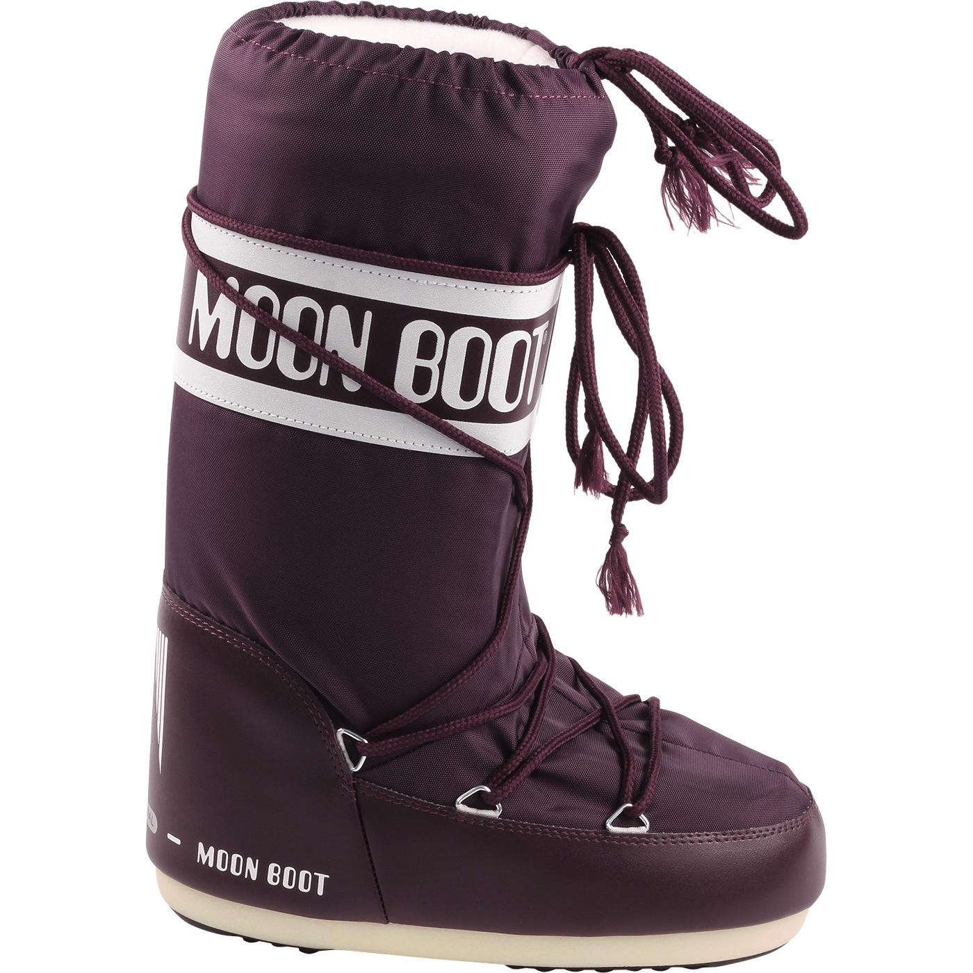 burgundy moon boots