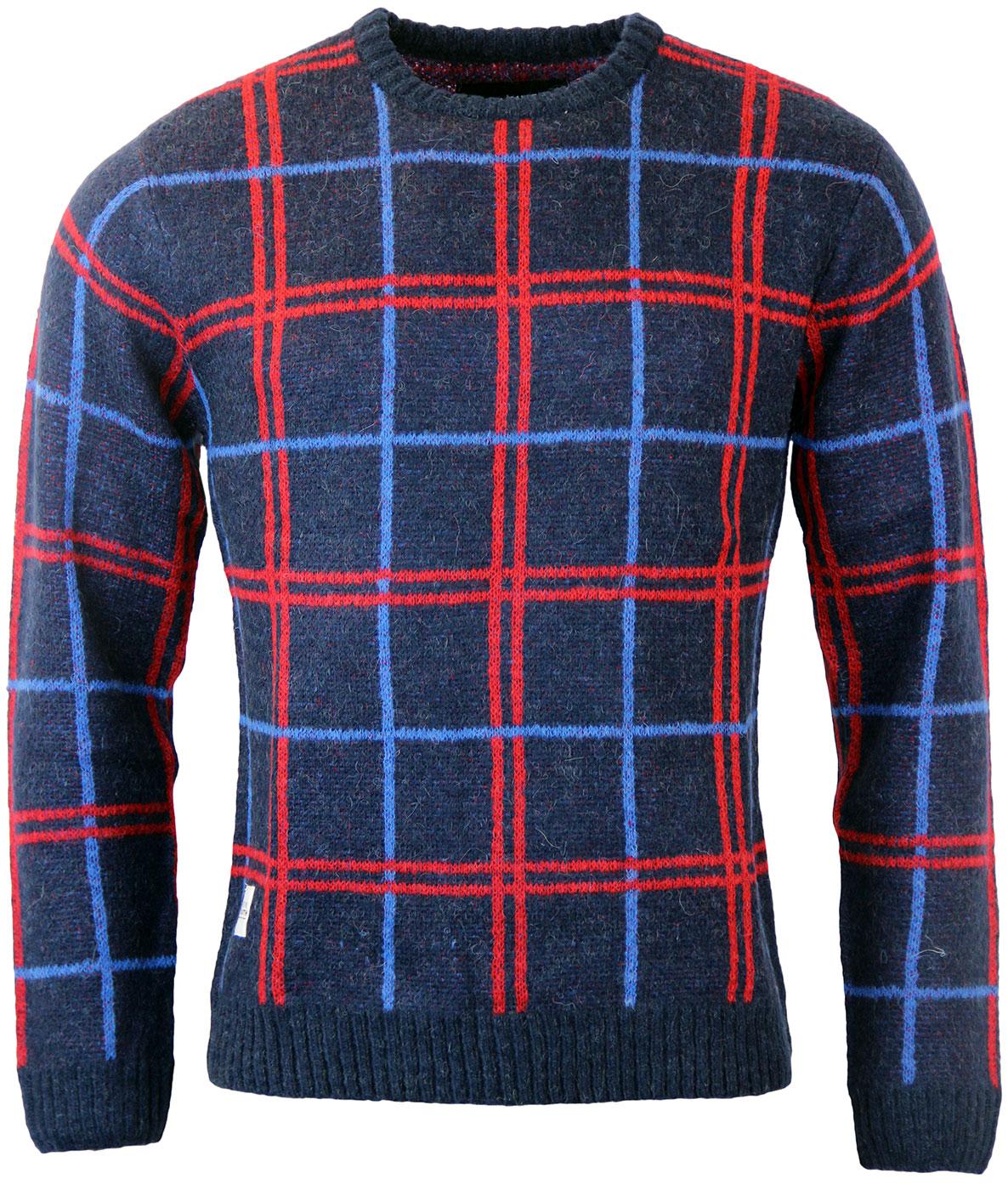 NATIVE YOUTH Retro Oversized Check Knit Jumper