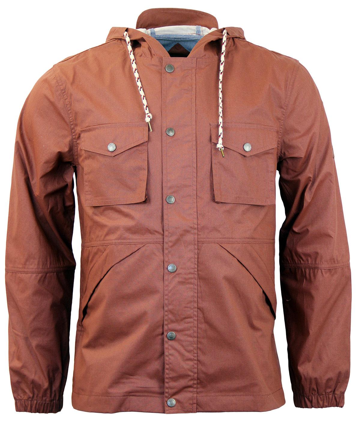 NATIVE YOUTH Classic Rip Stop Festival Jacket RUST