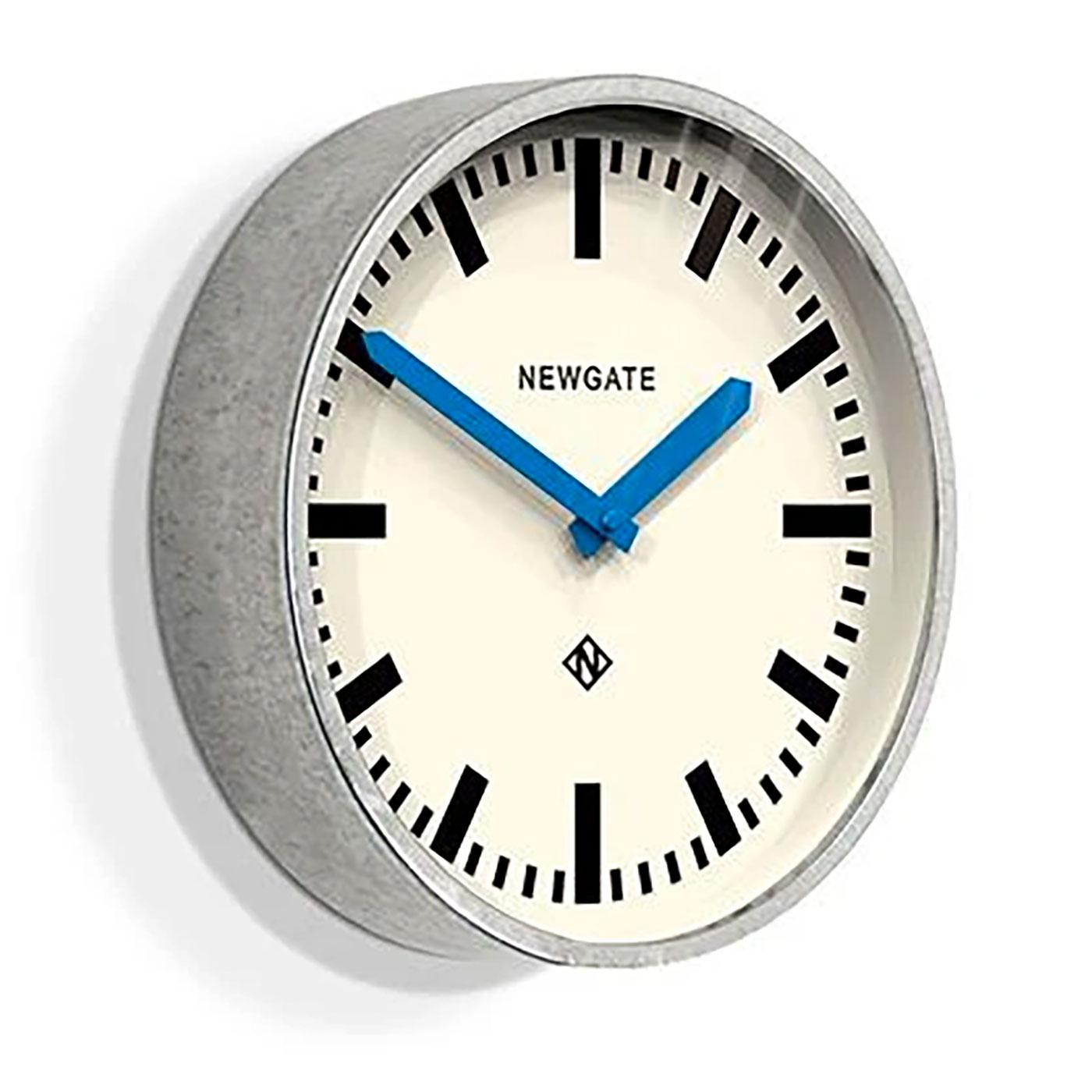 NEWGATE CLOCKS Luggage Retro Classic Wall Clock in Silver