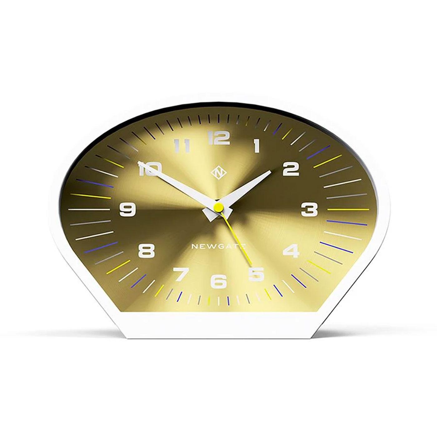 NEWGATE CLOCKS Space Cowboy Retro Mantel Clock in White