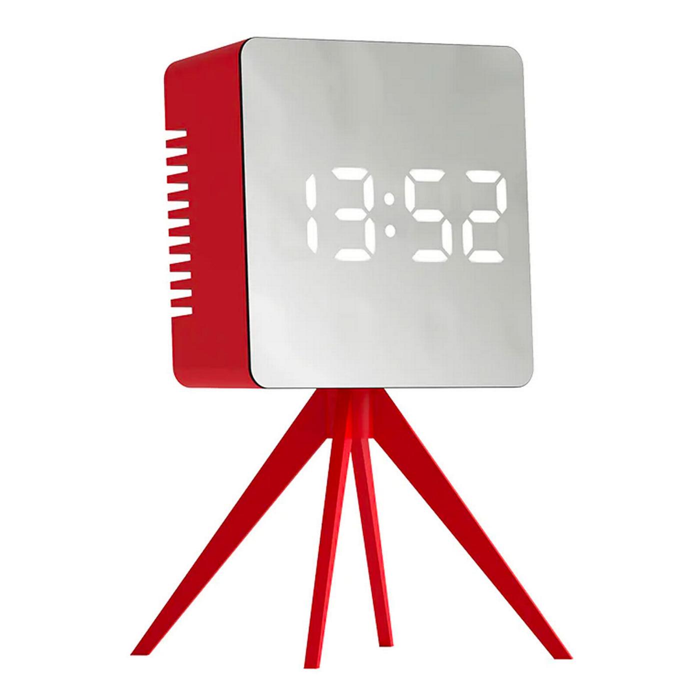 SPACE HOTEL BY NEWGATE CLOCKS Droid Retro Alarm Clock in Red