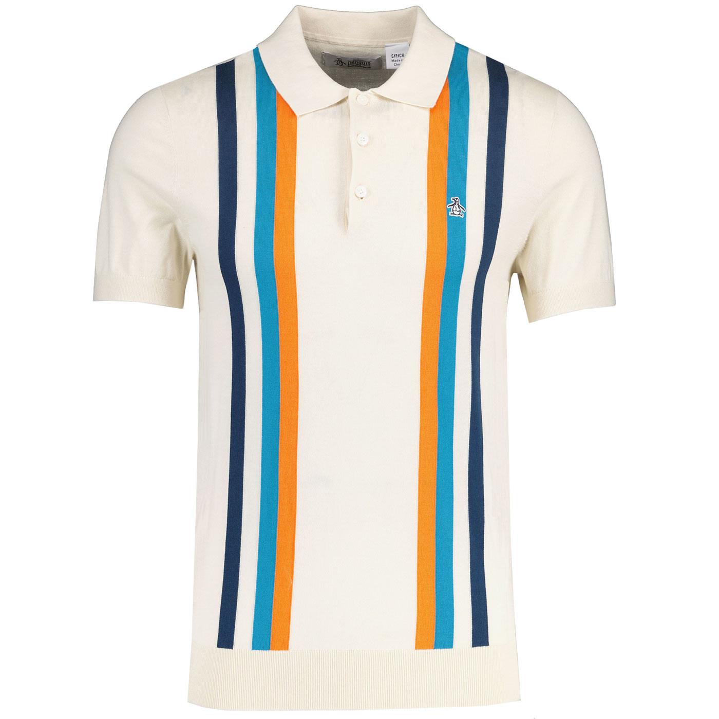 Original Penguin Mod Vertical Stripe Knit Polo (B)