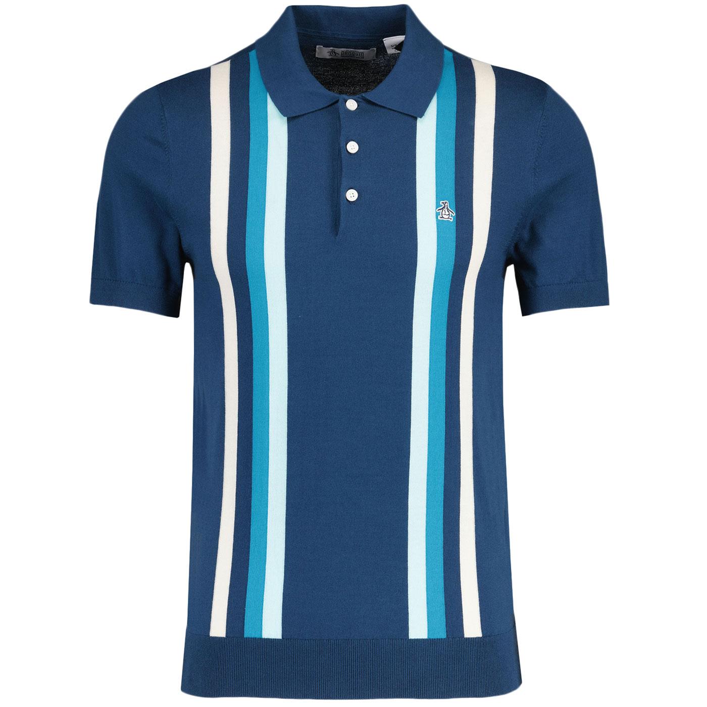 Original Penguin Mod Vertical Stripe Knit Polo (T)