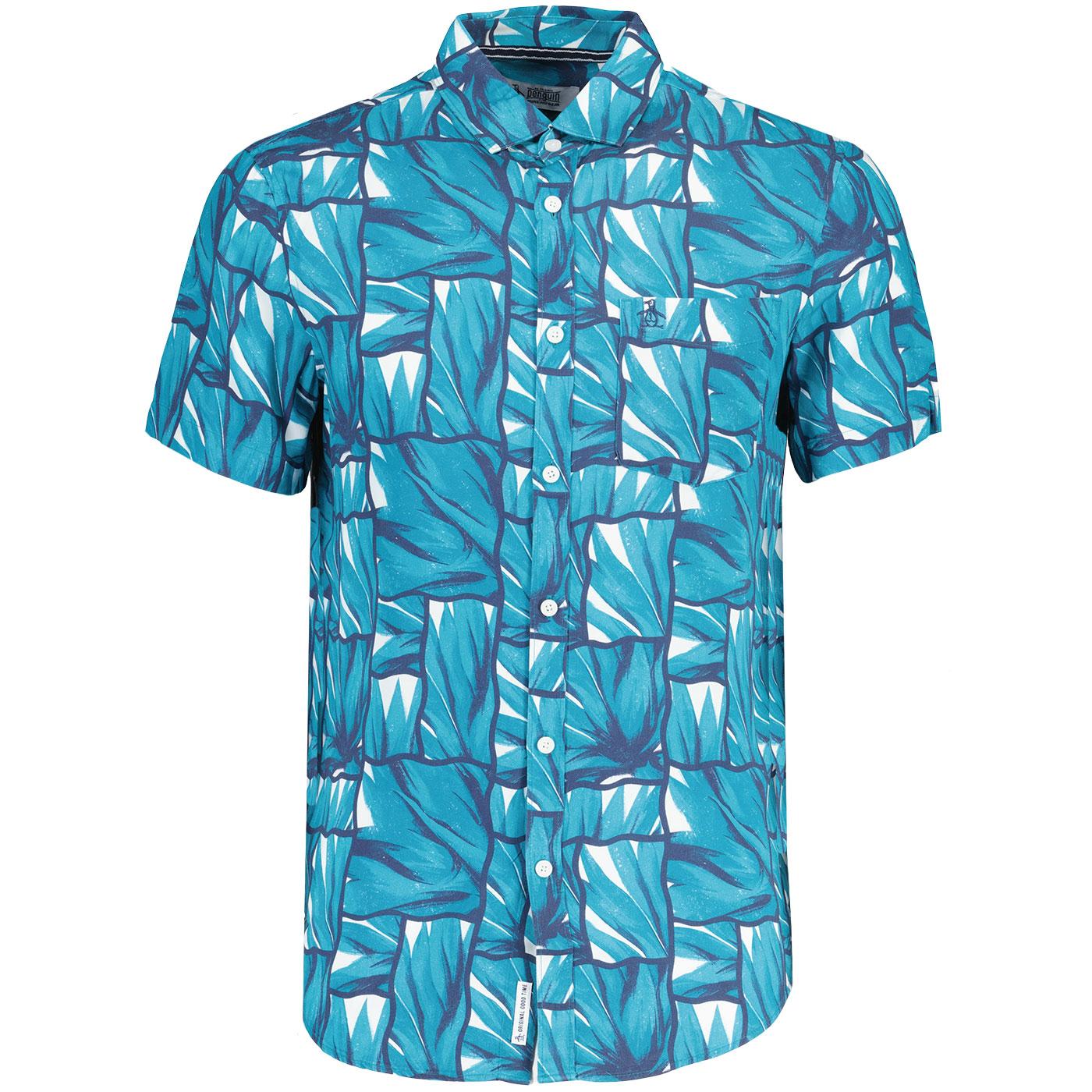 Original Penguin Italian Agave Tile Print Shirt EP