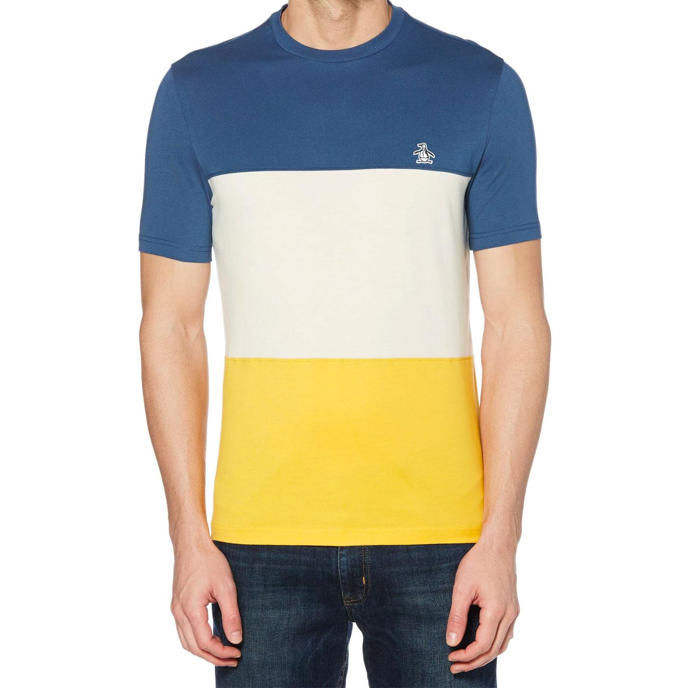ORIGINAL PENGUIN Men's Retro Colour Block T-Shirt