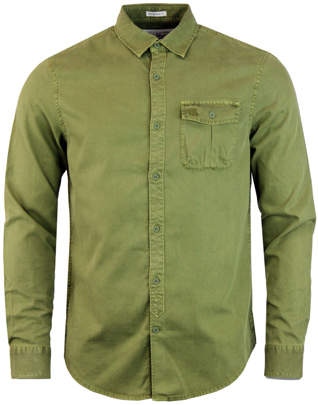ORIGINAL PENGUIN Retro Garment Dyed Military Shirt