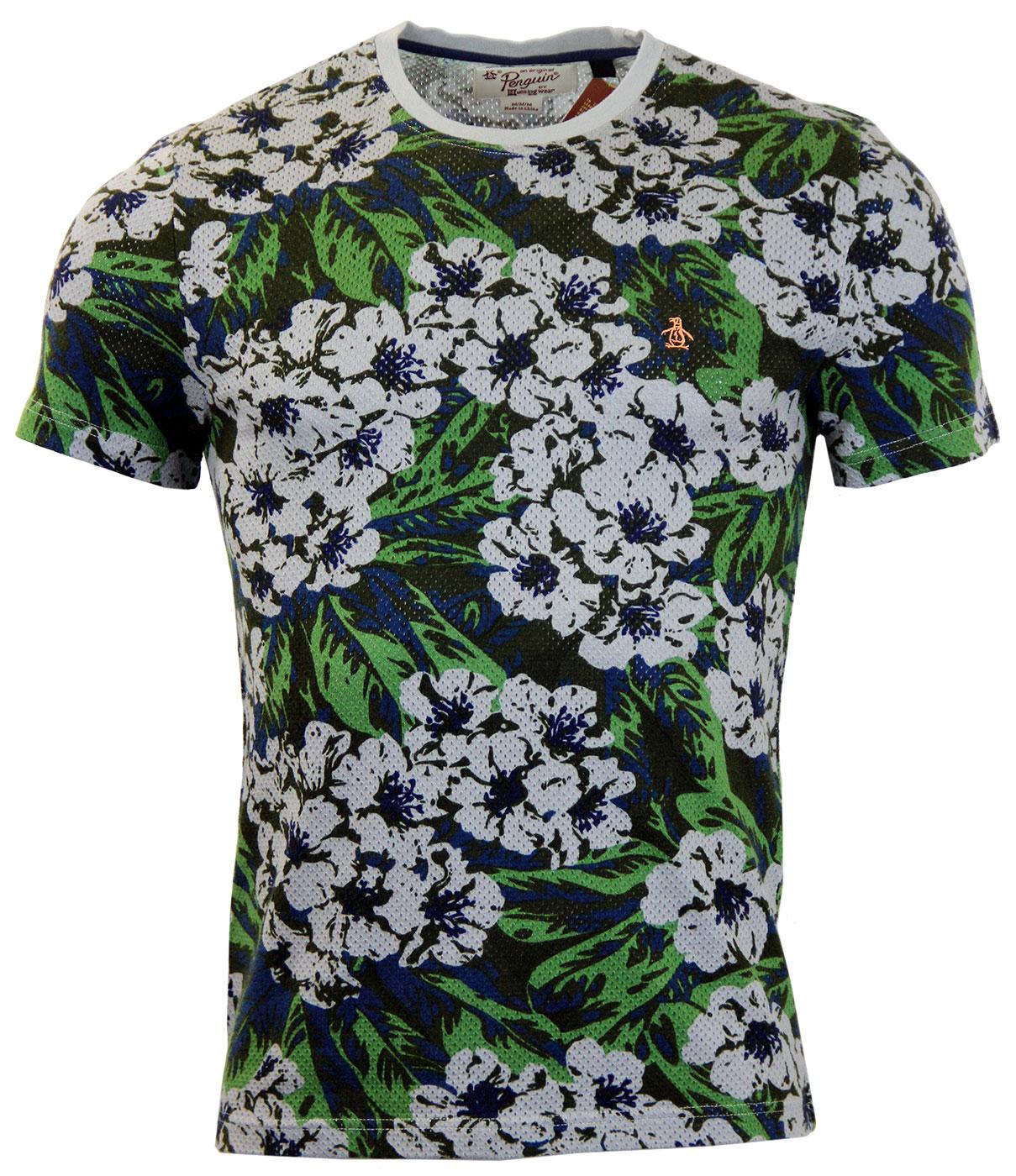 ORIGNAL PENGUIN Floral Daze Retro 70s Perf T-shirt