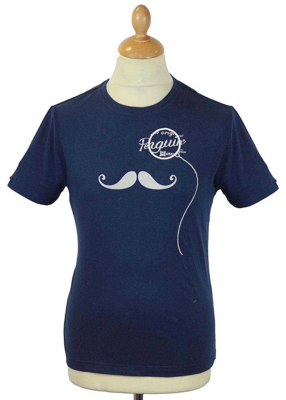 ORIGINAL PENGUIN Retro Moustache & Monocle T-Shirt