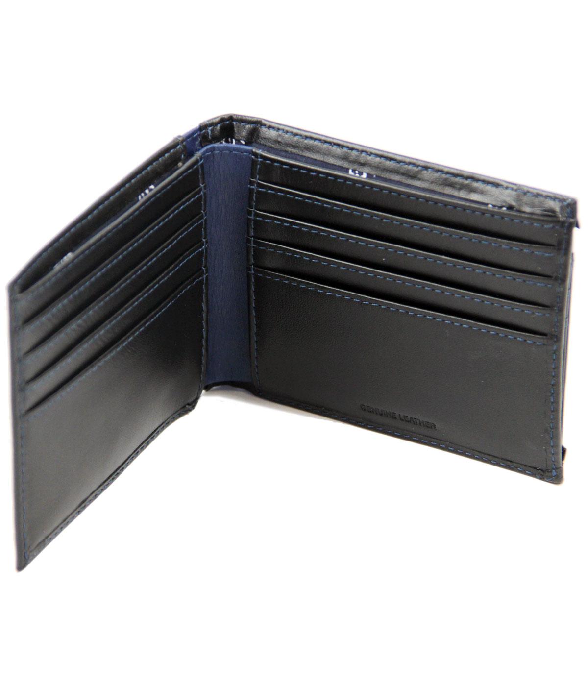 ORIGINAL PENGUIN Retro Mod Card Insert Wallet in Black