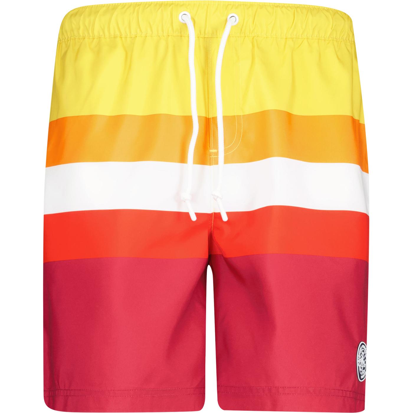 Original Penguin Retro Block Stripe Swim Shorts S