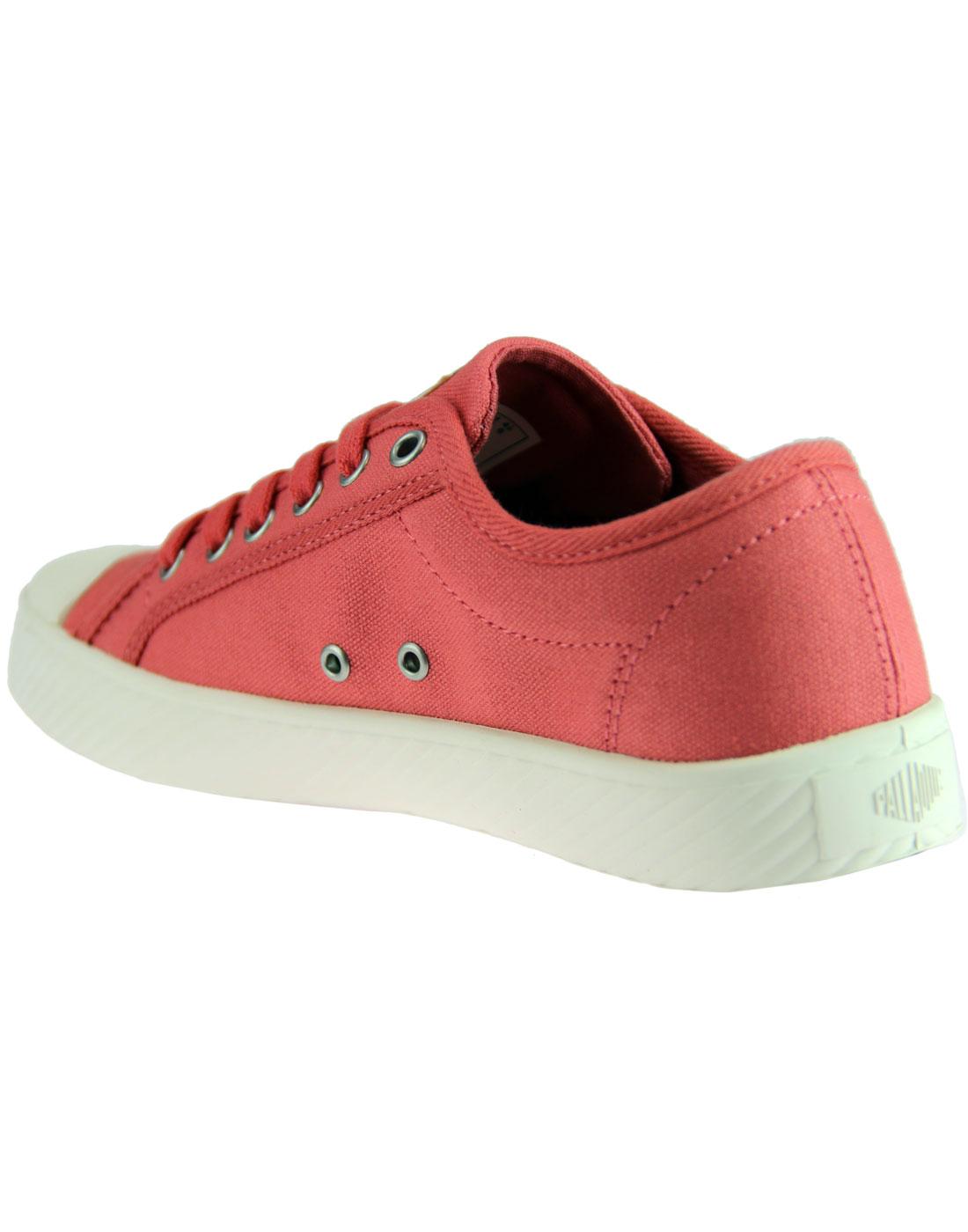 PALLADIUM Pallaphoenix Womens 70s Plimsole Trainers Coral