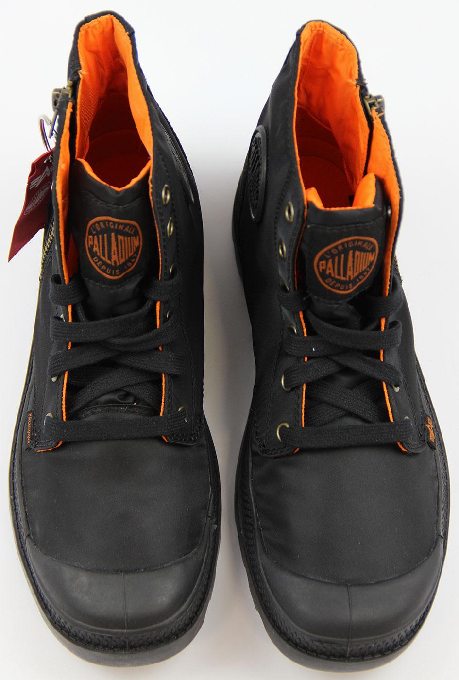 PALLADIUM Pampa Hi Zip MA 1 ALPHA INDUSTRIES Retro Boots Black