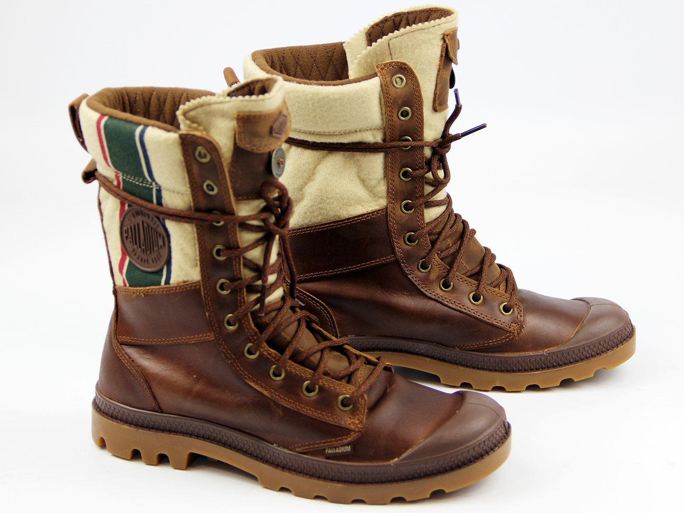 brown palladium boots