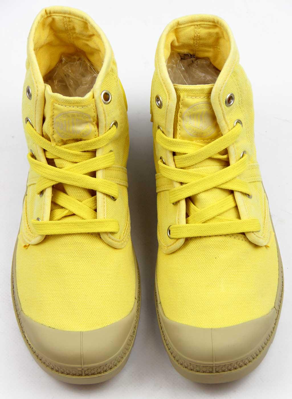 PALLADIUM Pallabrouse Retro Enzyme Wash Womens Boots Lemon